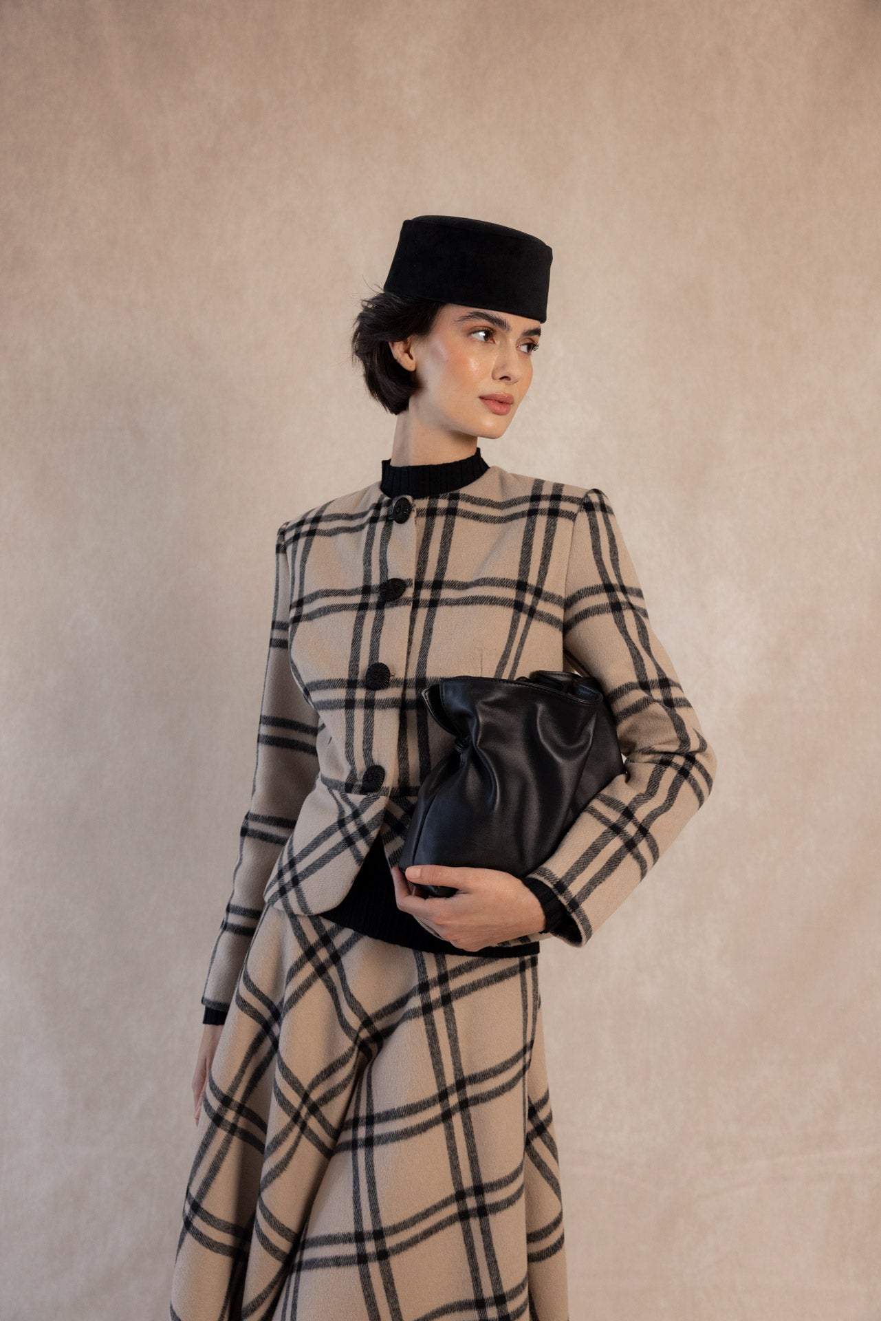 BOLSO SACO PIEL NEGRO