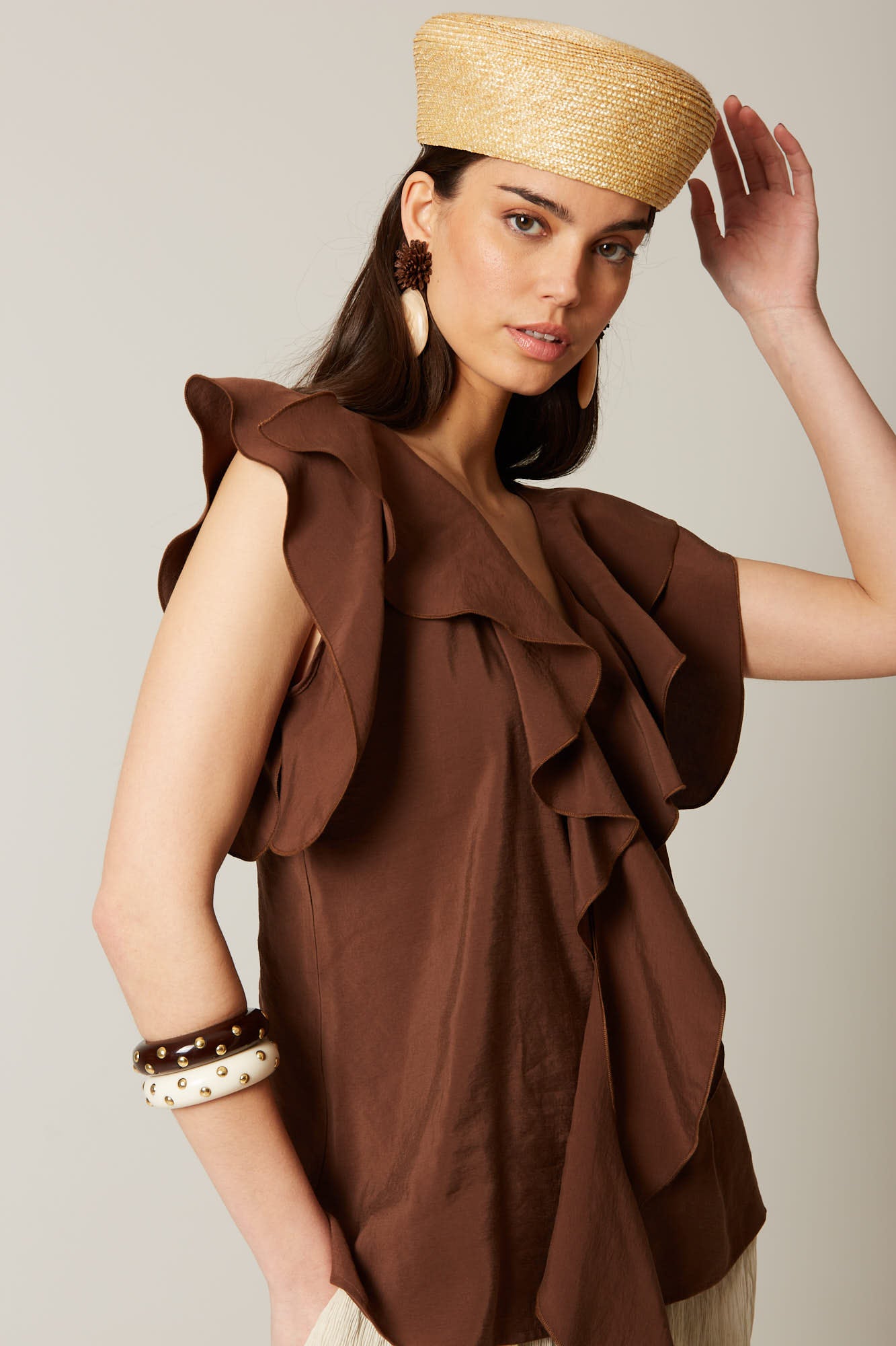 BLUSA SANTIAGOMARRÓN 