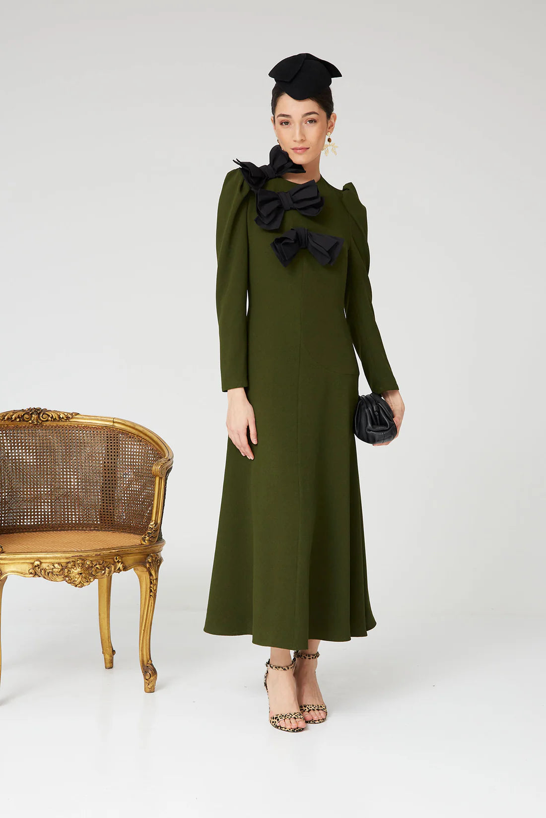 VESTIDO LONA VERDE