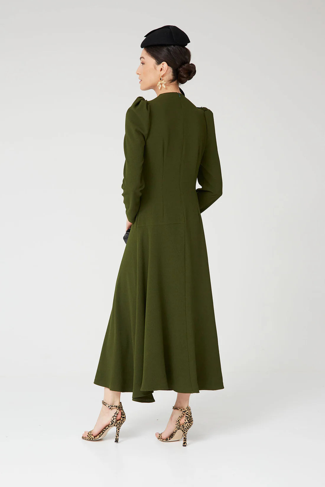 VESTIDO LONA VERDE