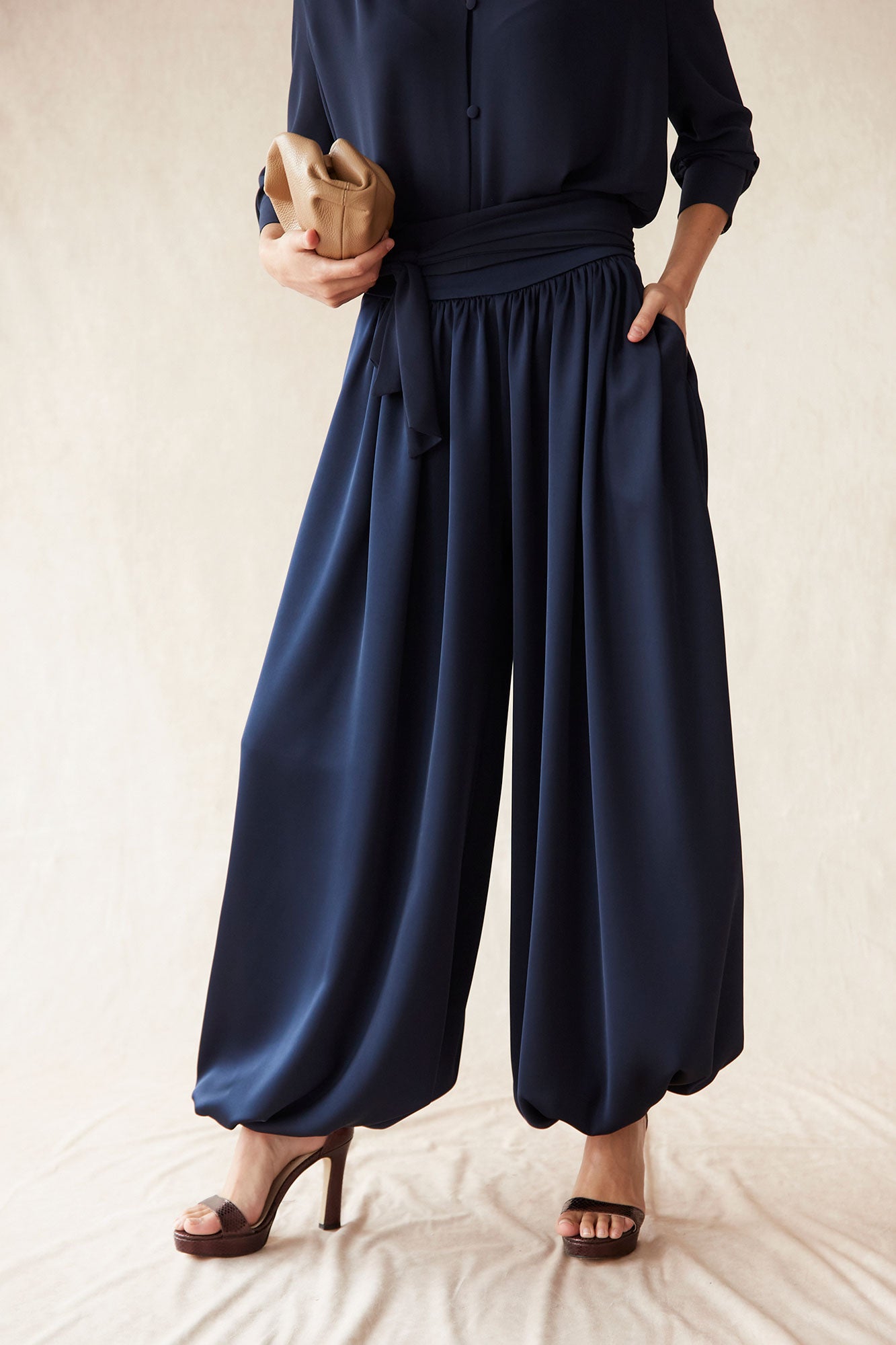 ELVA NAVY TROUSERS