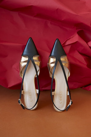 ZAPATO TACON MINI NEGRO