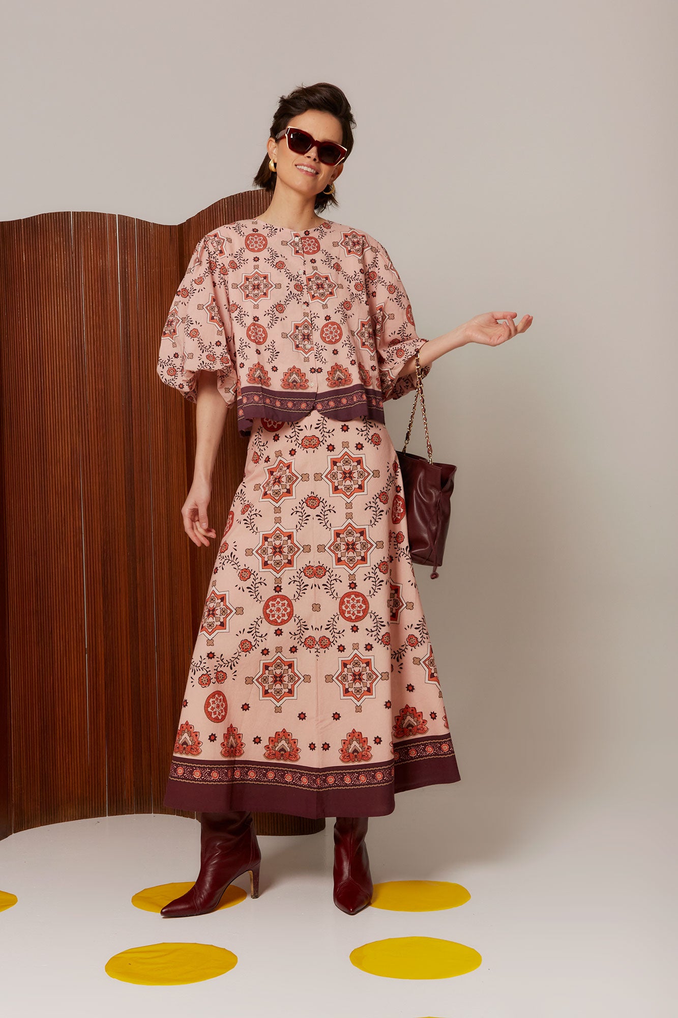 BLUSA MOSAICO ROSA