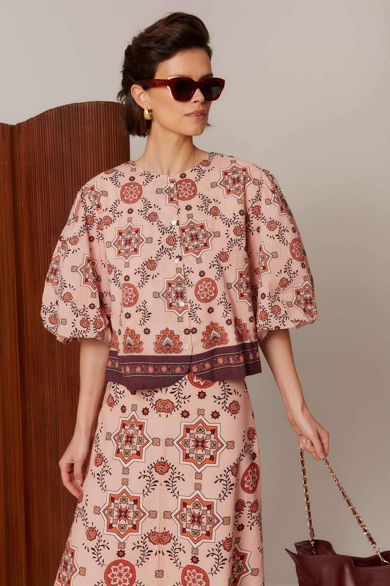 BLUSA MOSAICO ROSA