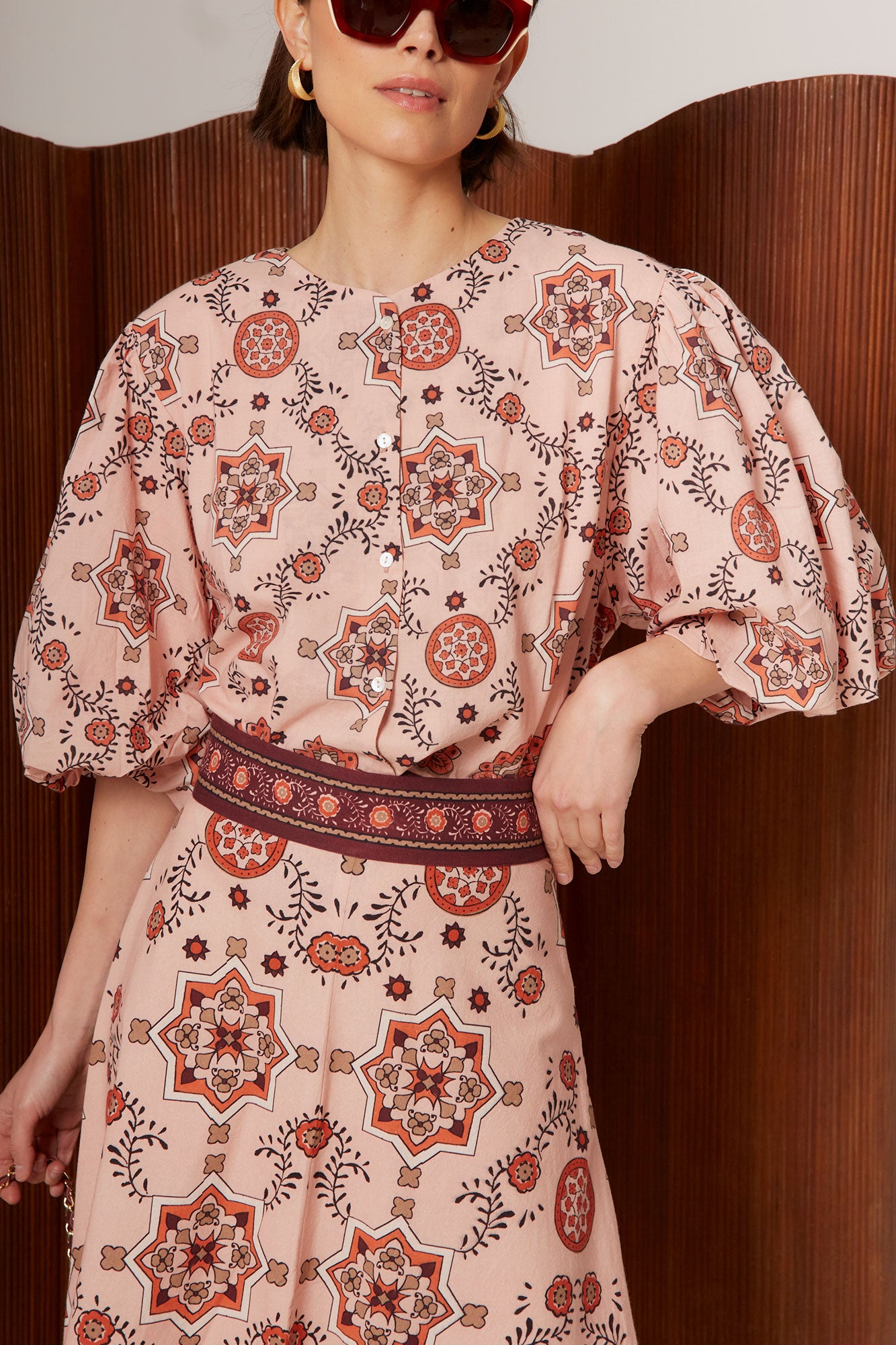 BLUSA MOSAICO ROSA