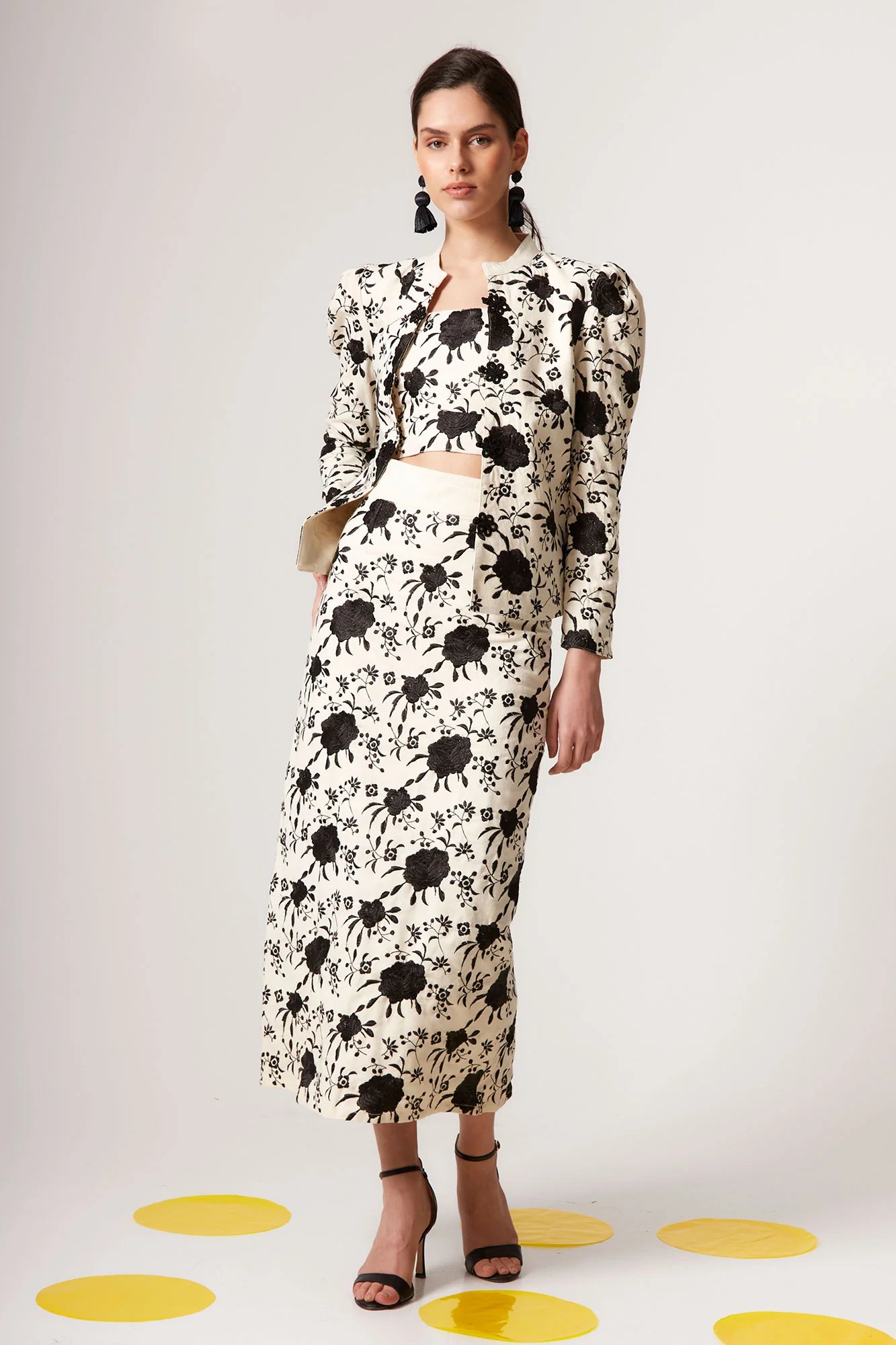 TOP LORENZA  NEGRO/BLANCO
