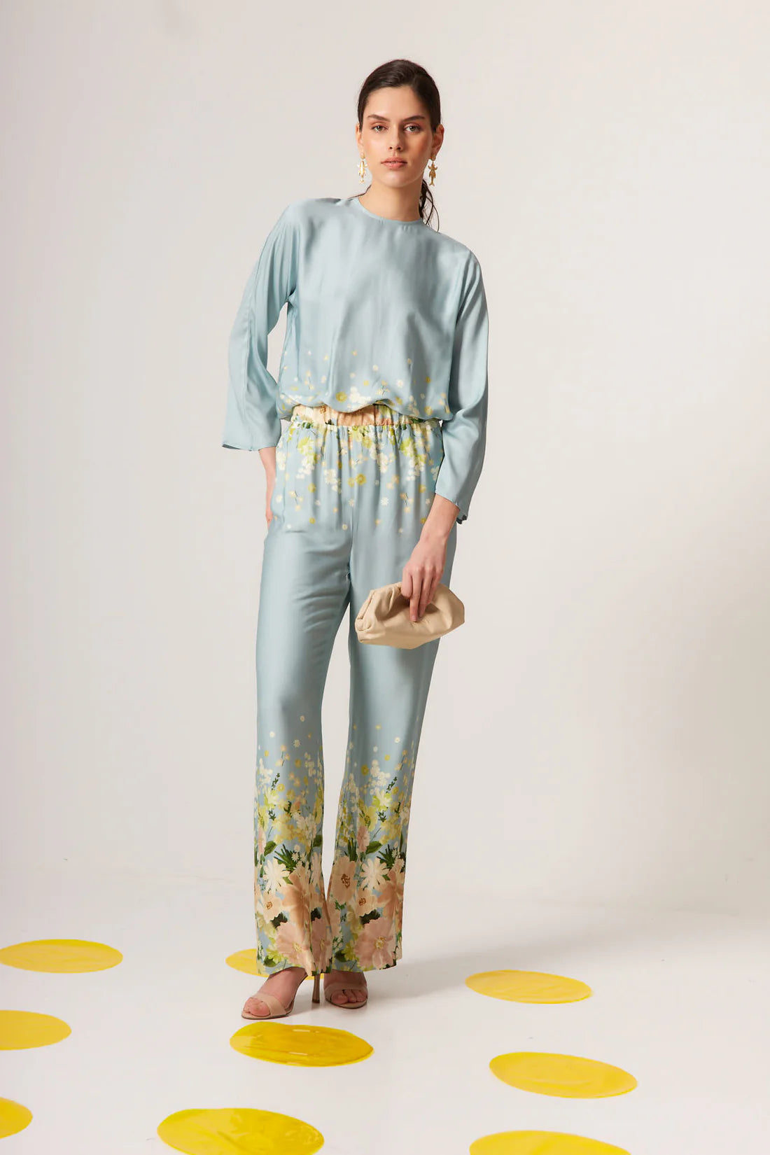 PANTALON BLEU DOUX