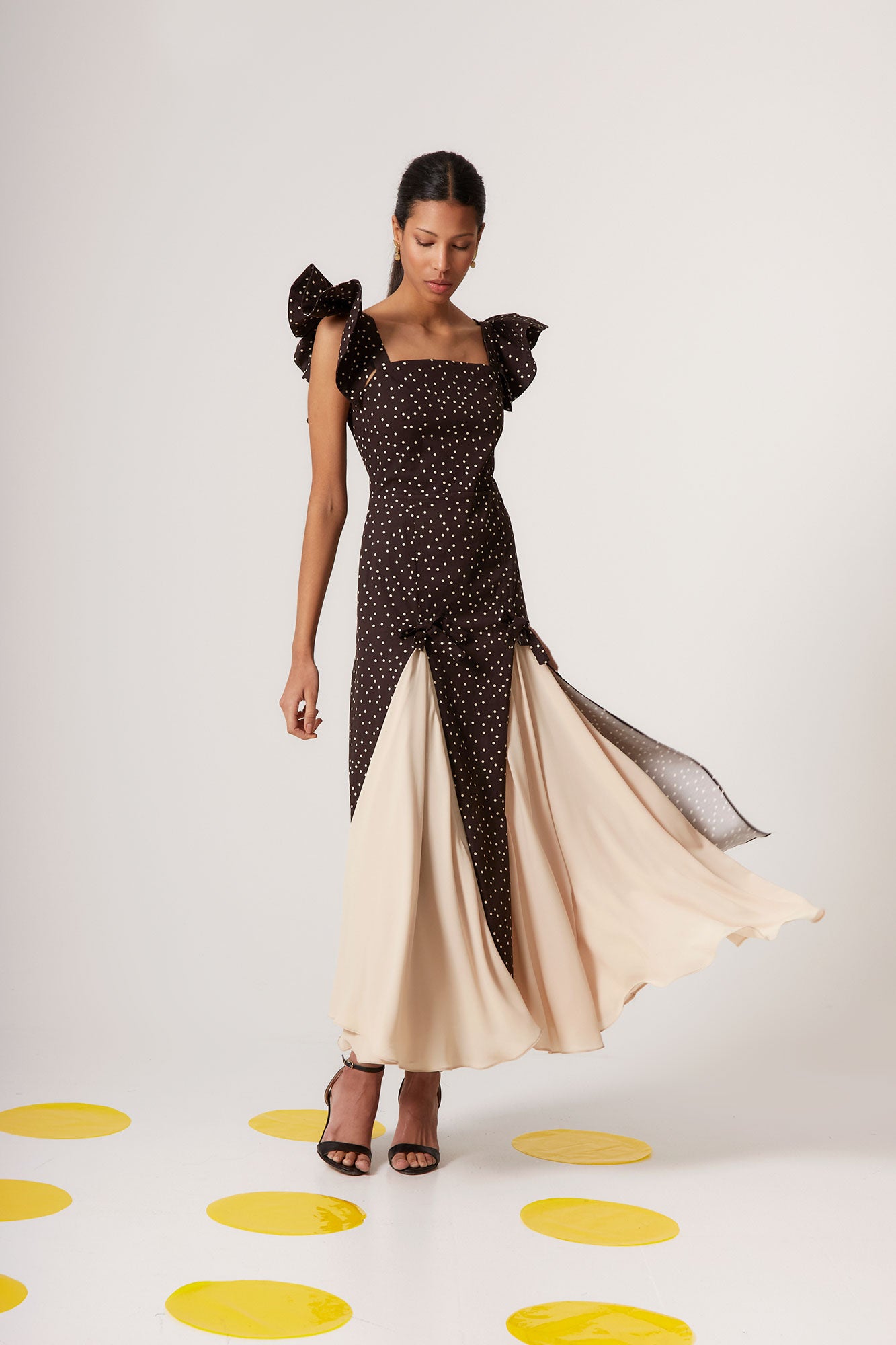 NORA BLACK DOT DRESS
