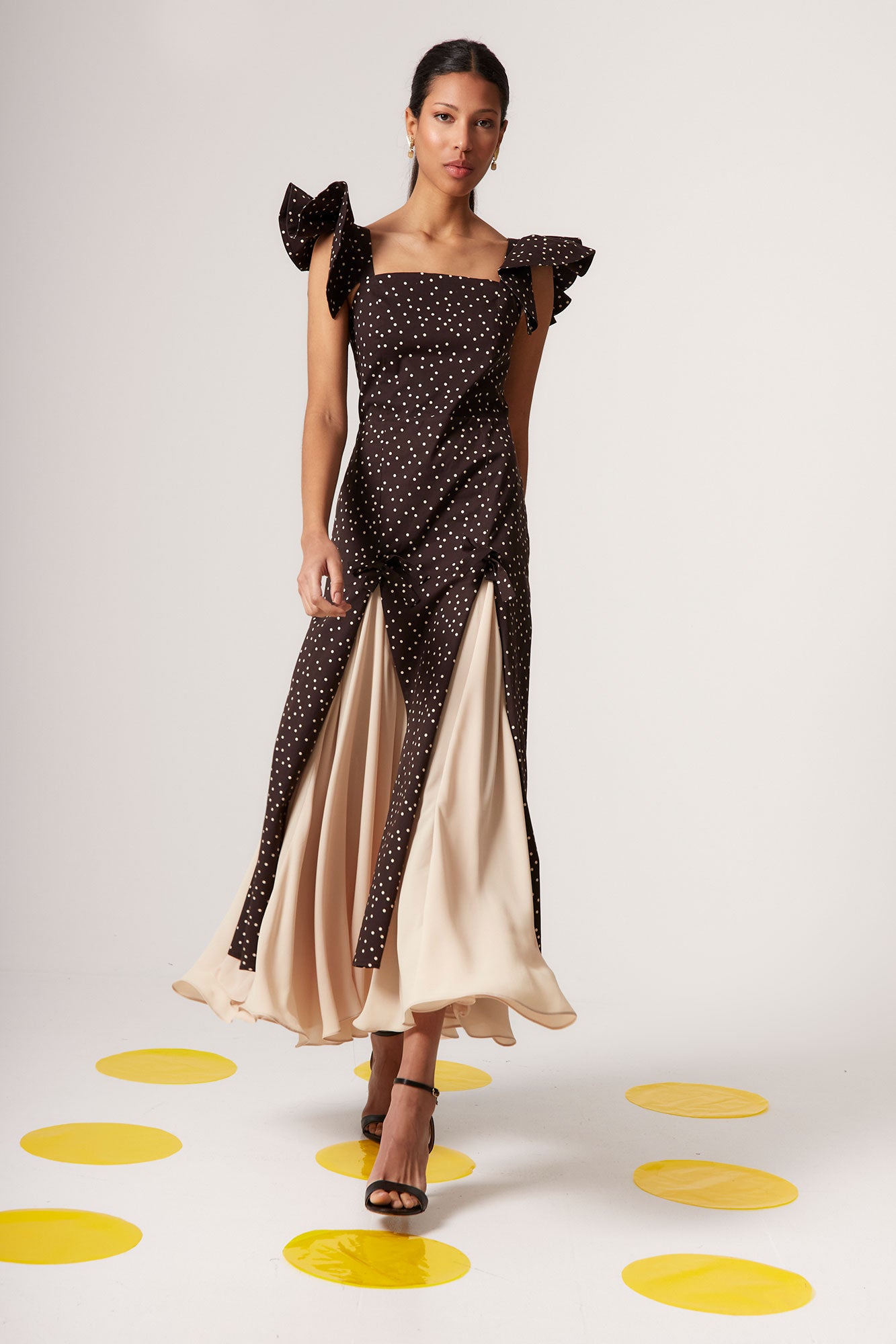 NORA BLACK DOT DRESS