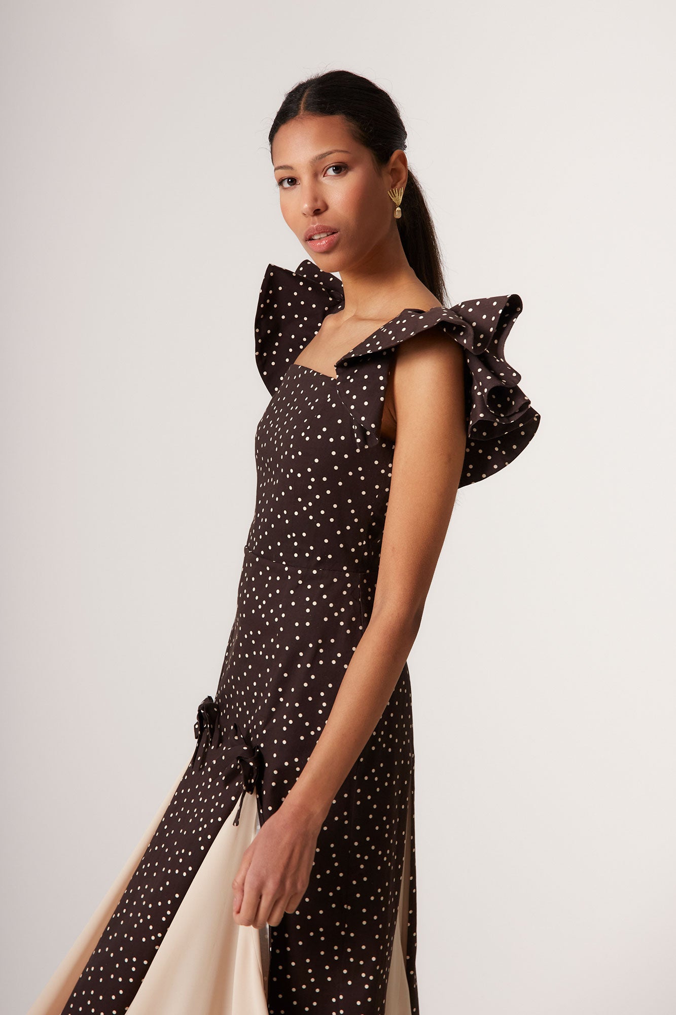 NORA BLACK DOT DRESS