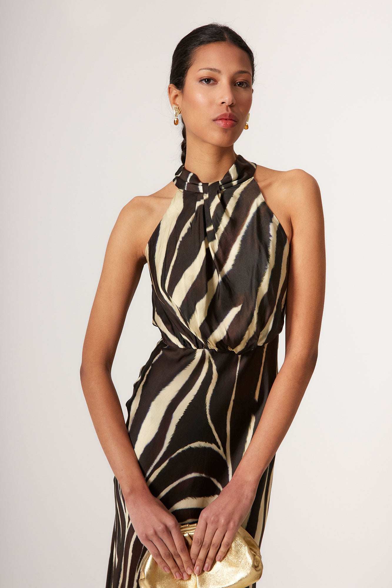 VESTIDO CELIA MARRON