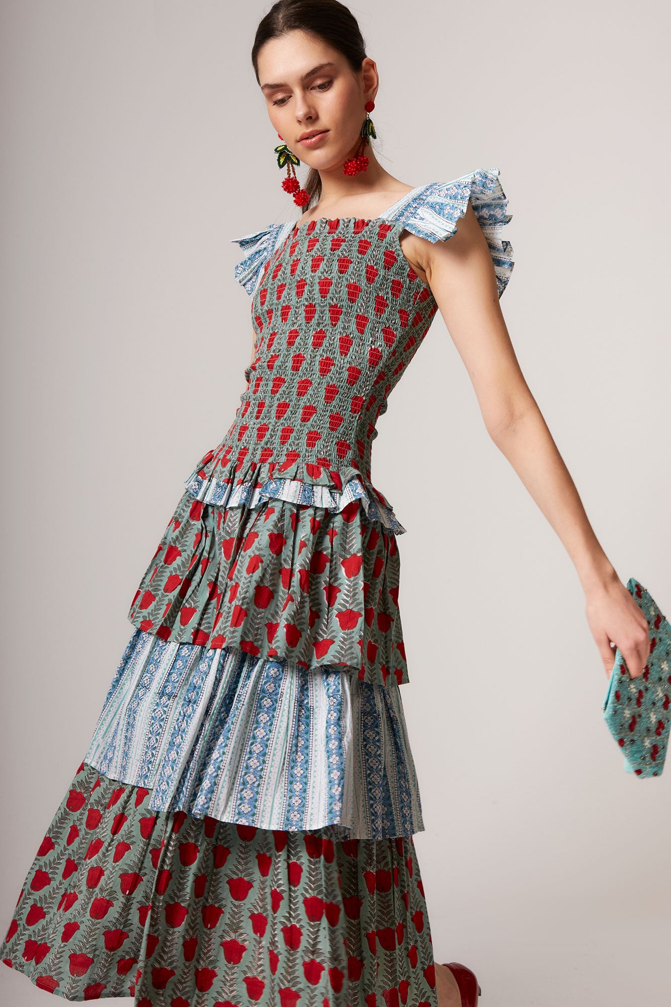 ROBE MULTI-FLEURS PERLINA