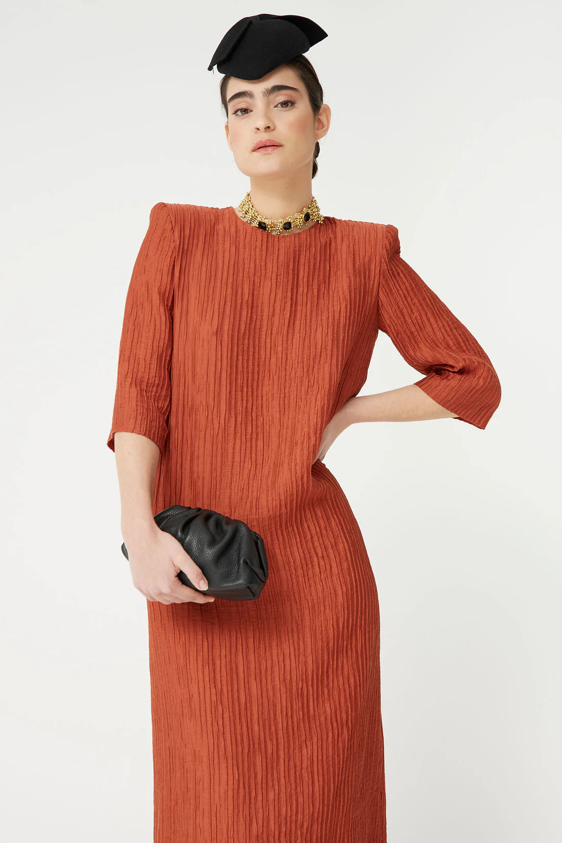 VESTIDO EVELINA TEJA