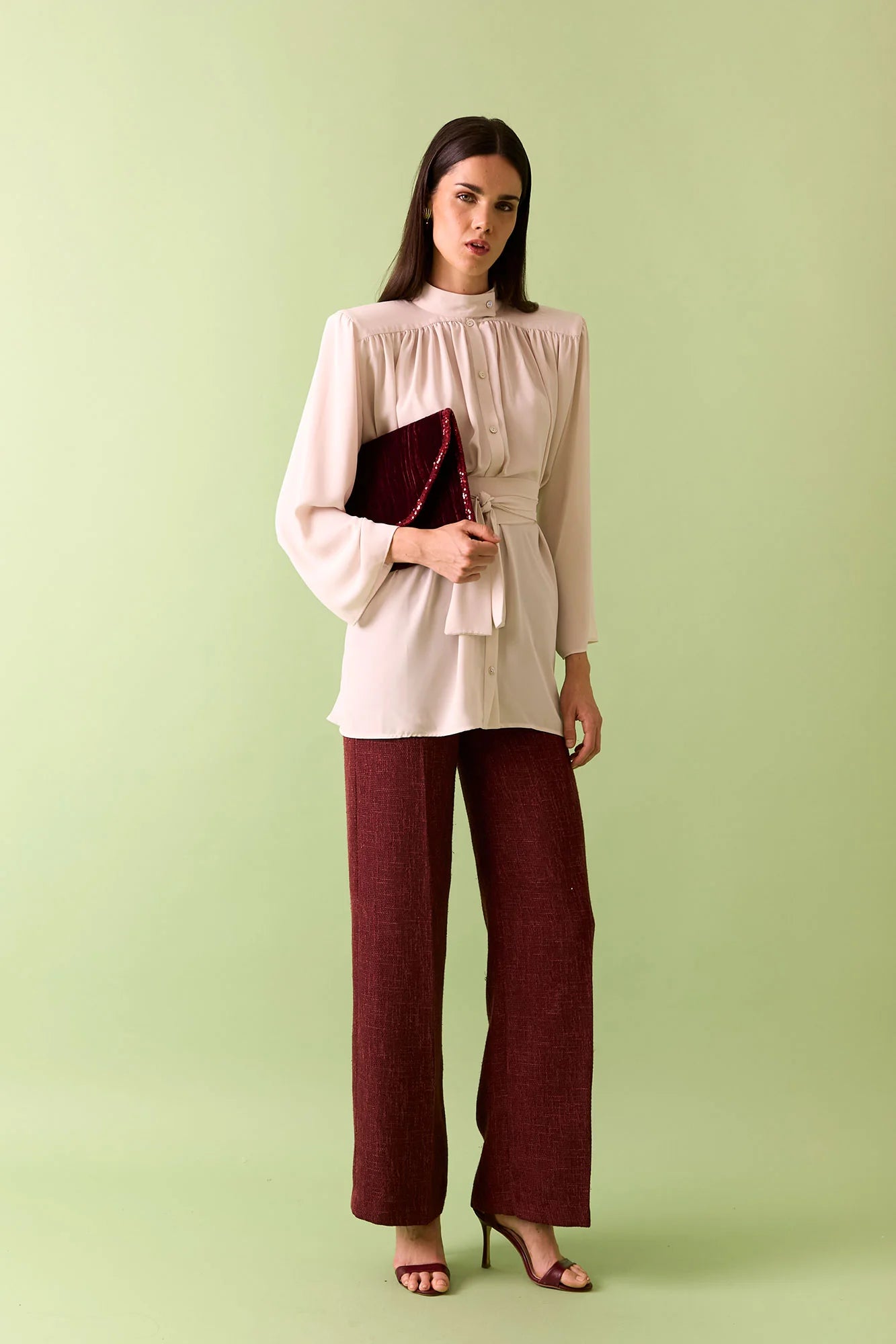 PANTALON PERSEFONE GRANATE