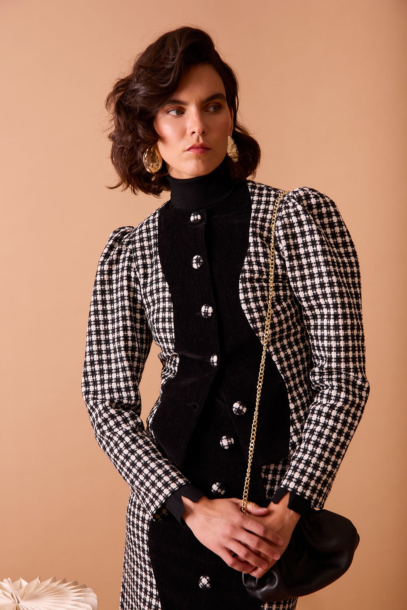 VESTE NOIREL BLANC/NOIR