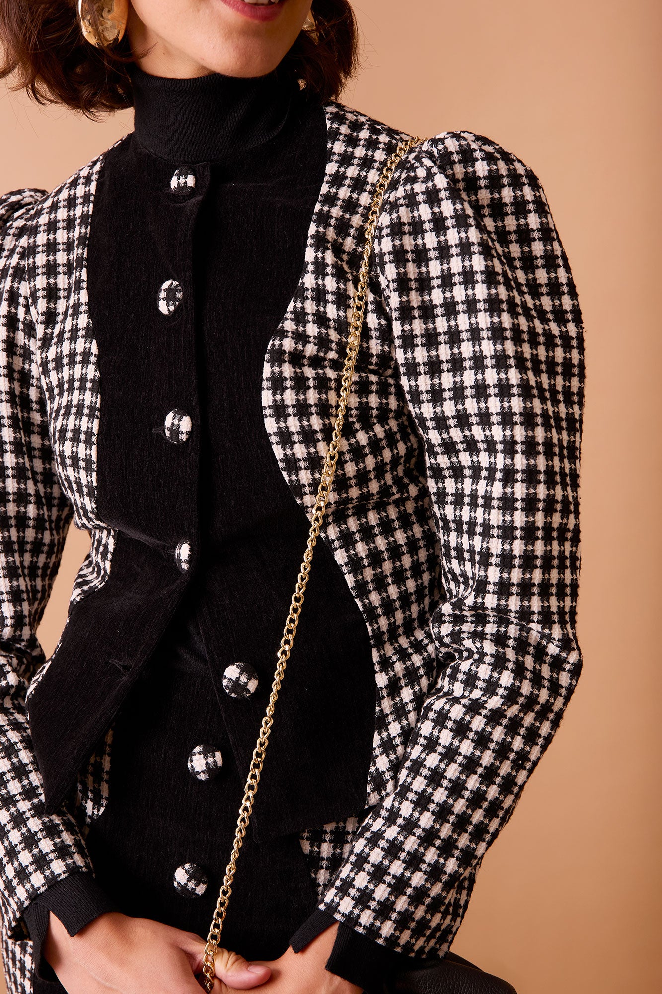 VESTE NOIREL BLANC/NOIR