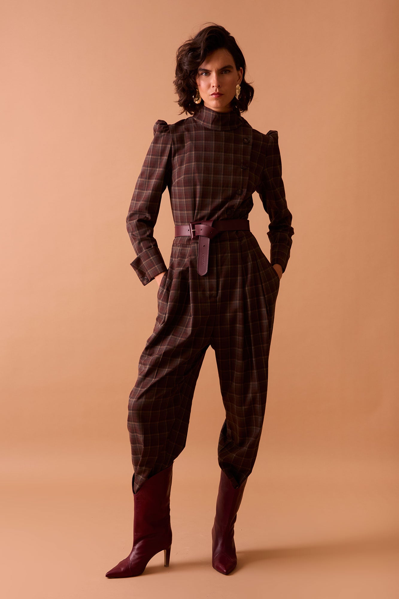 BROWN JUMPSUIT OCTAVIA