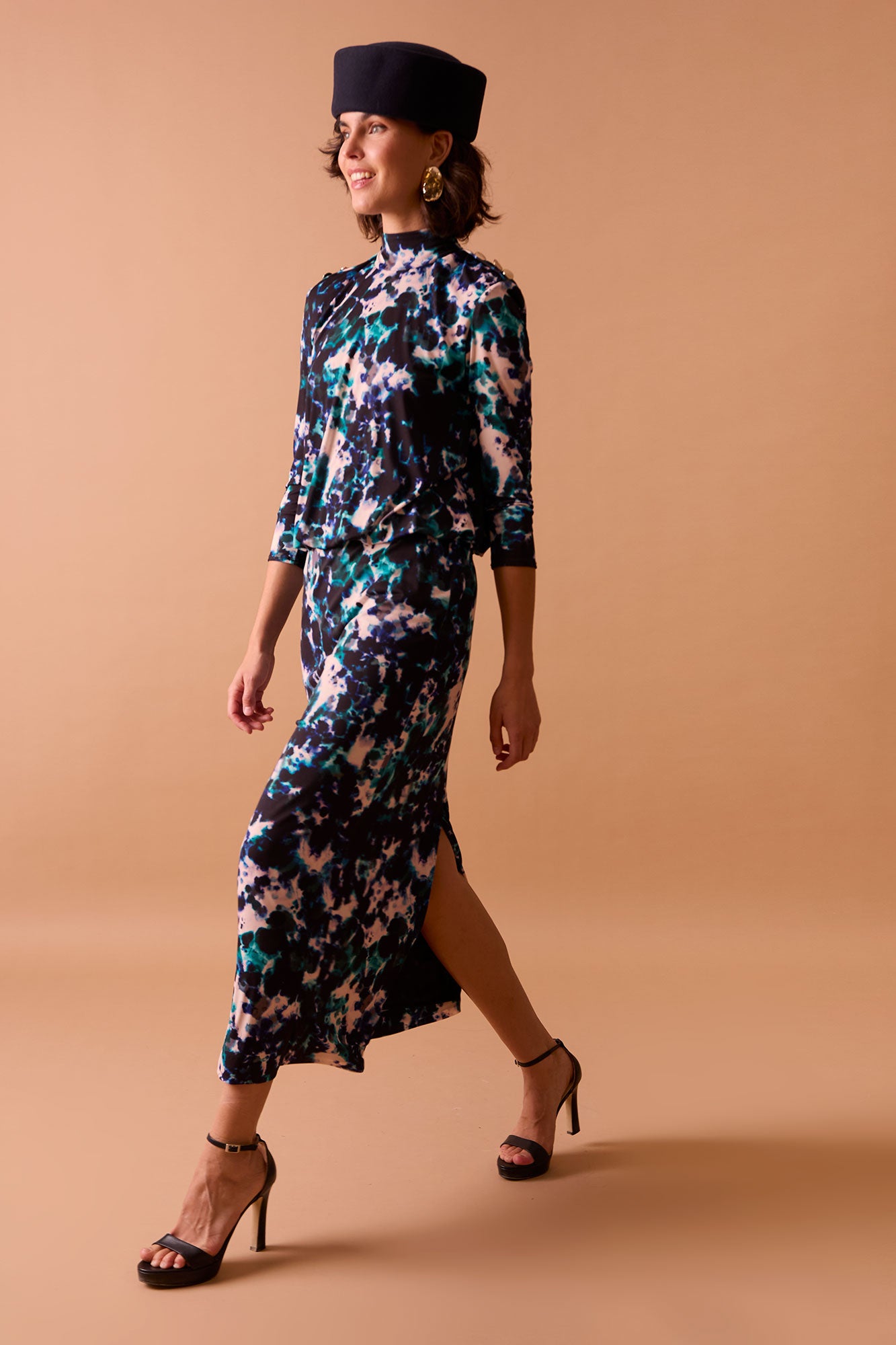 ANICETA MULTICOLORED DRESS