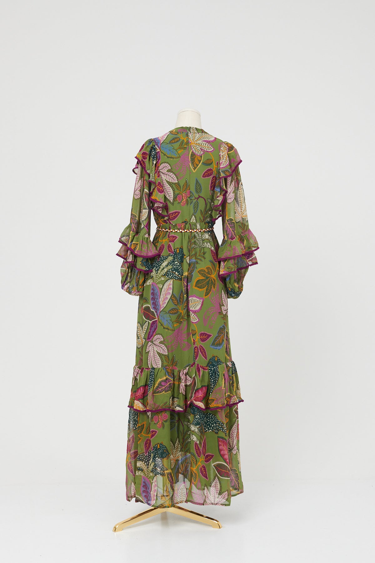 MULTICOLORED PEONY DRESS