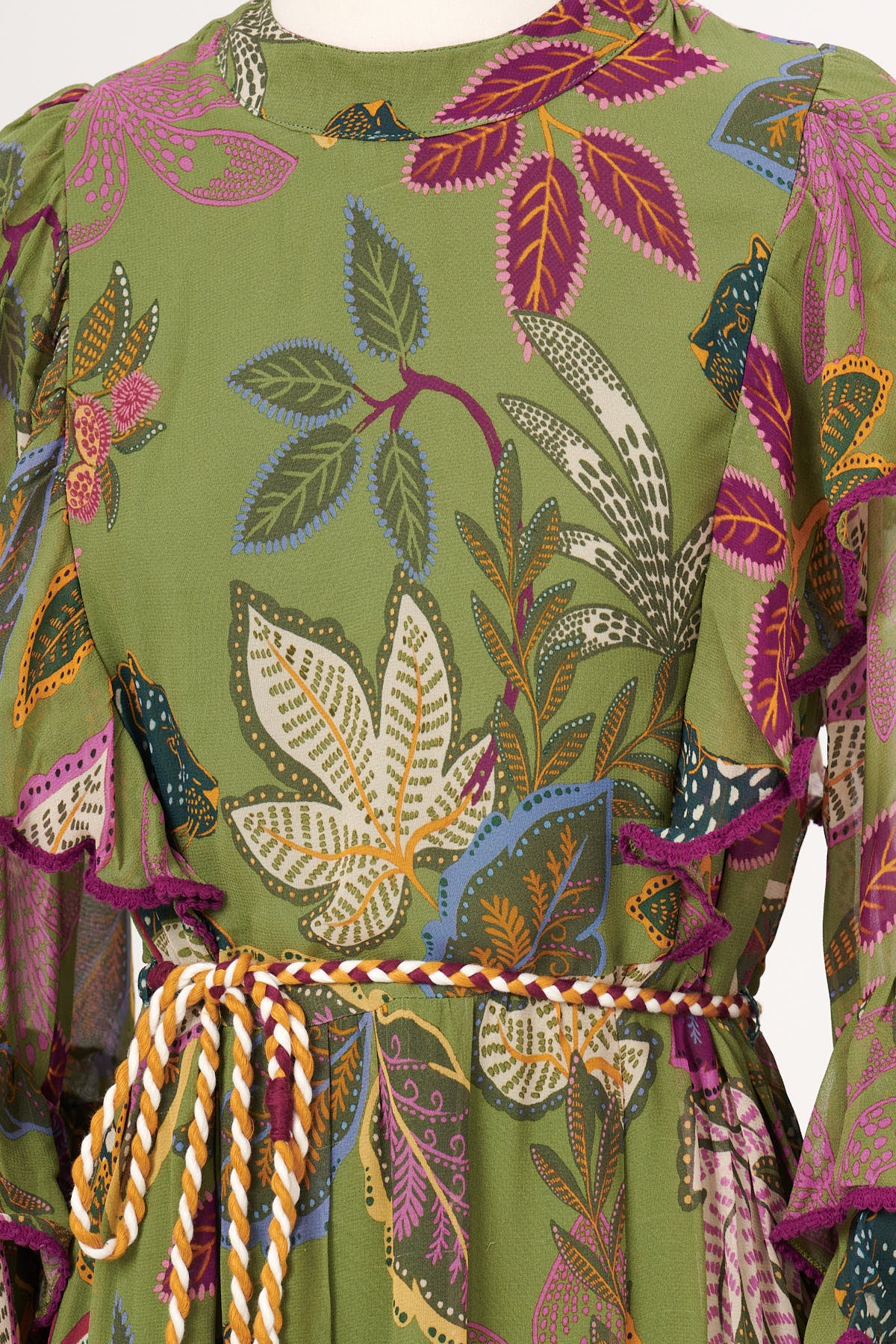 MULTICOLORED PEONY DRESS
