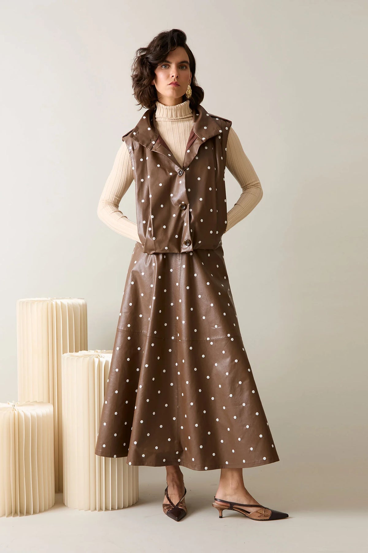 FALDA ZAHARA MARRON