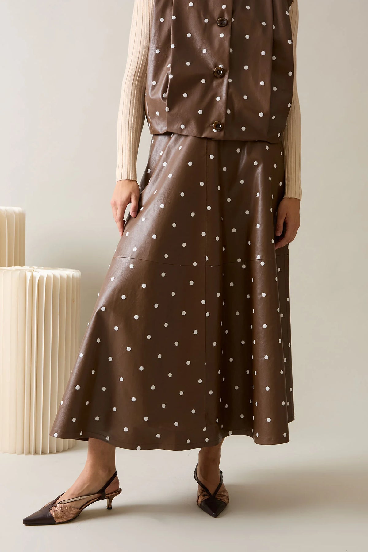 FALDA ZAHARA MARRON