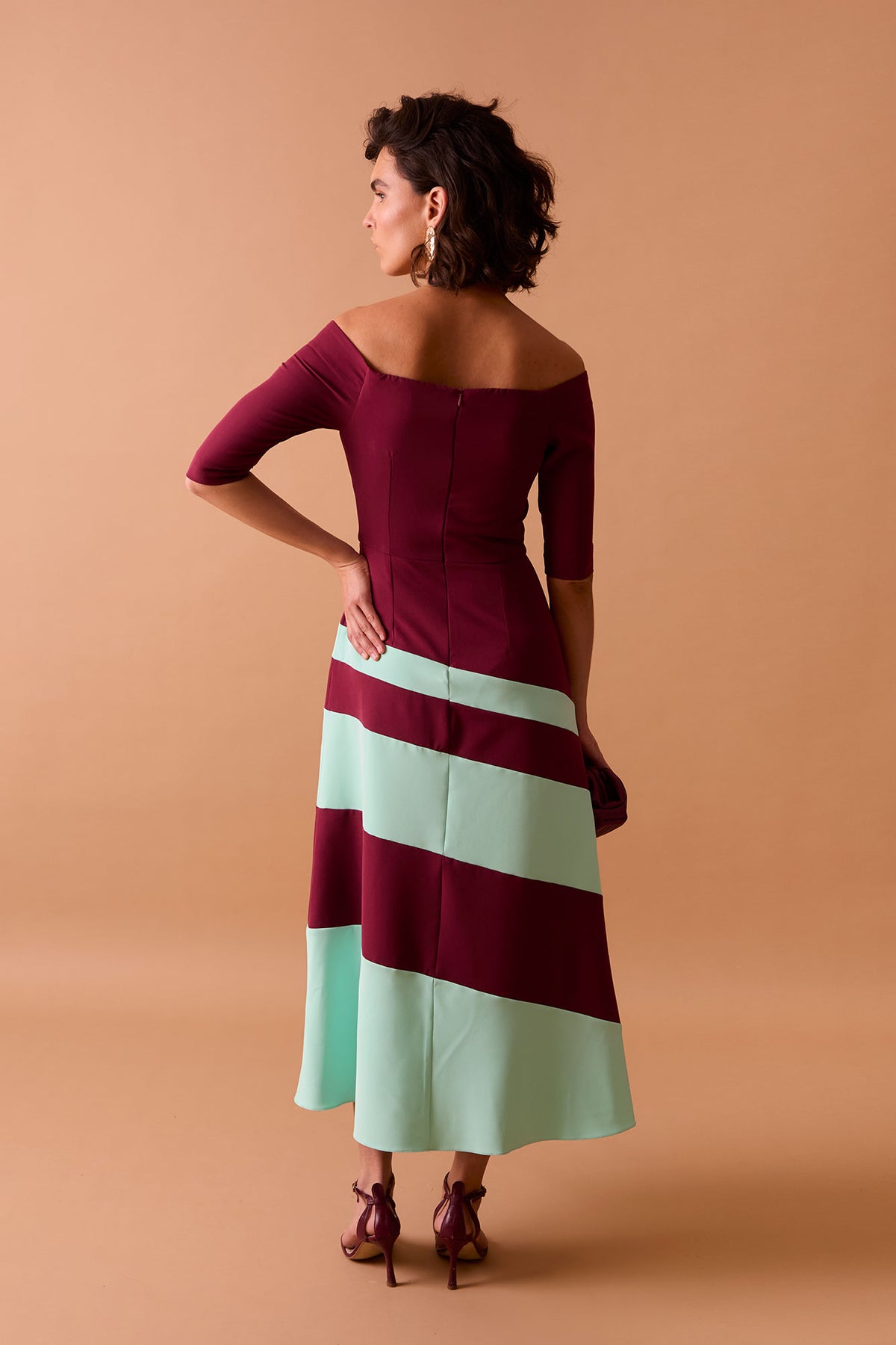 VESTIDO AYELENBICOLOR 