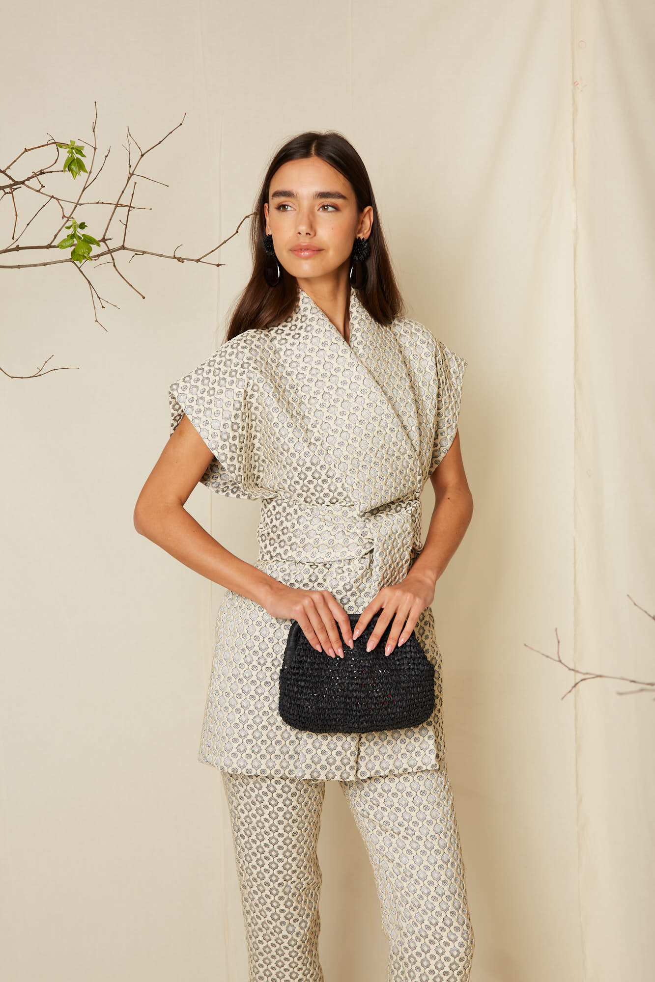 KIMONO COSME JAUNE