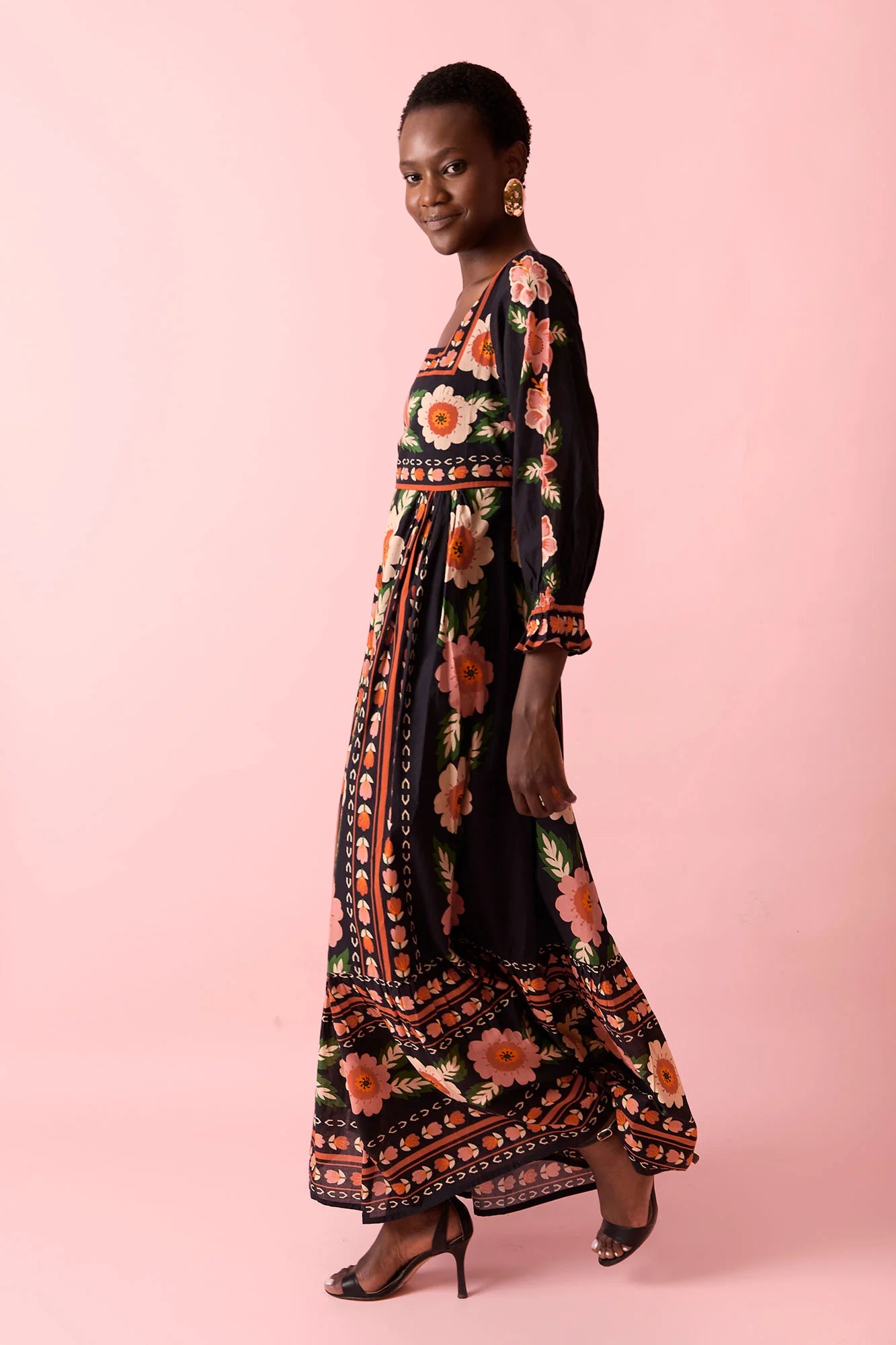 MULTICOLORED SALVIA DRESS