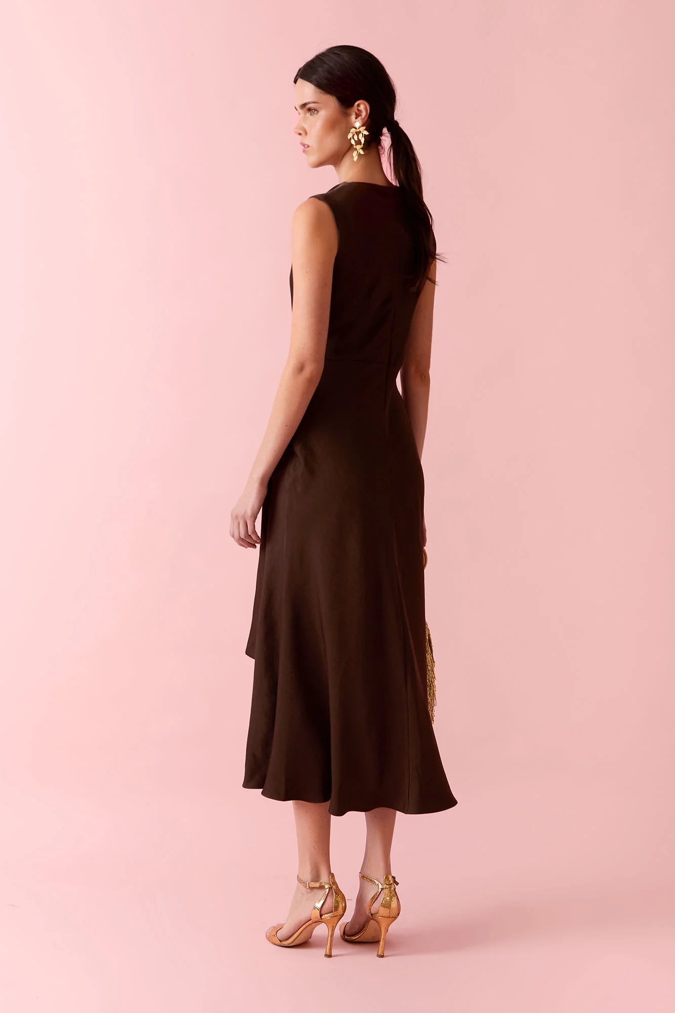 VESTIDO GINNY MARRON