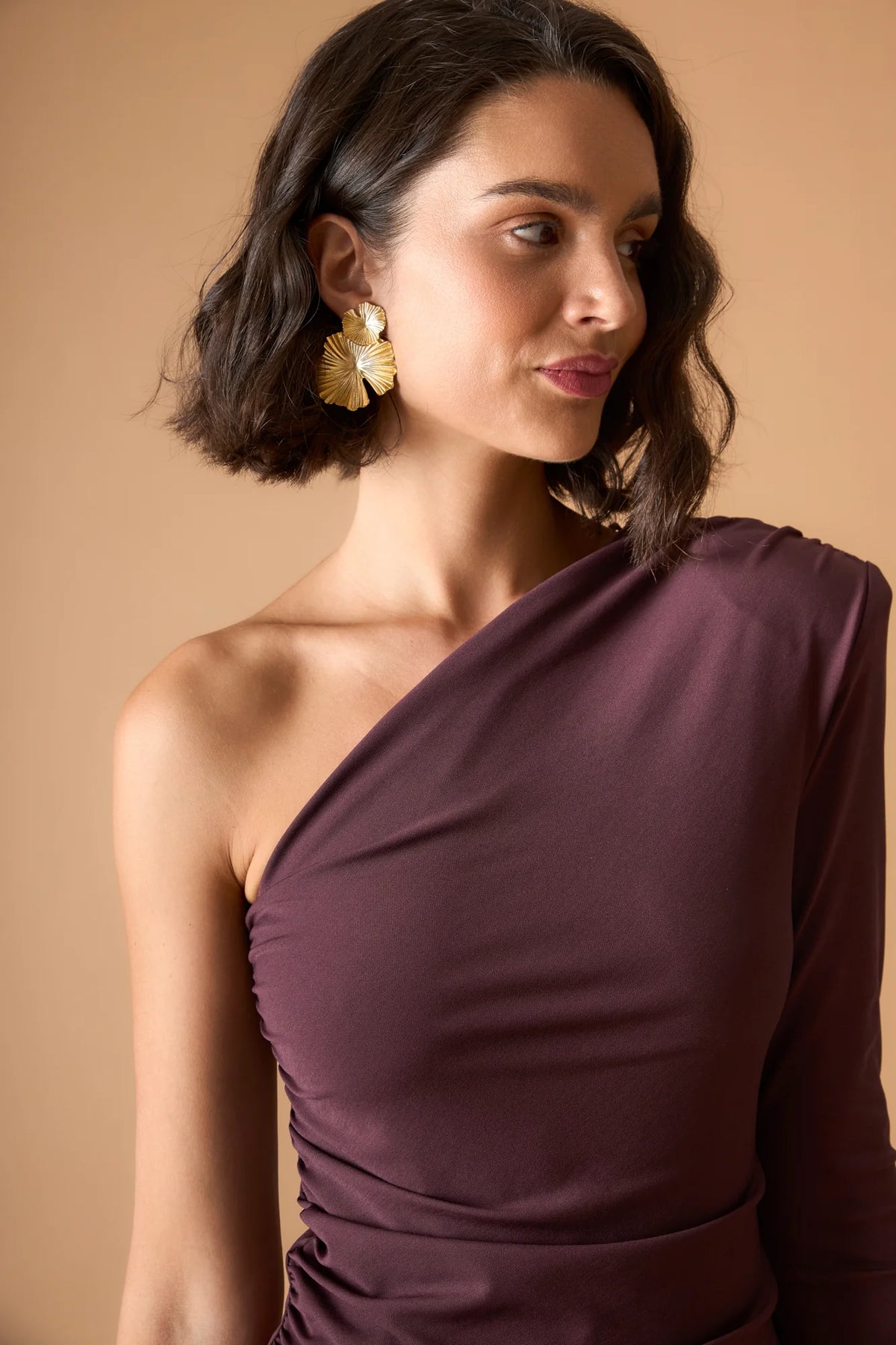 TARIAN MAROON DRESS