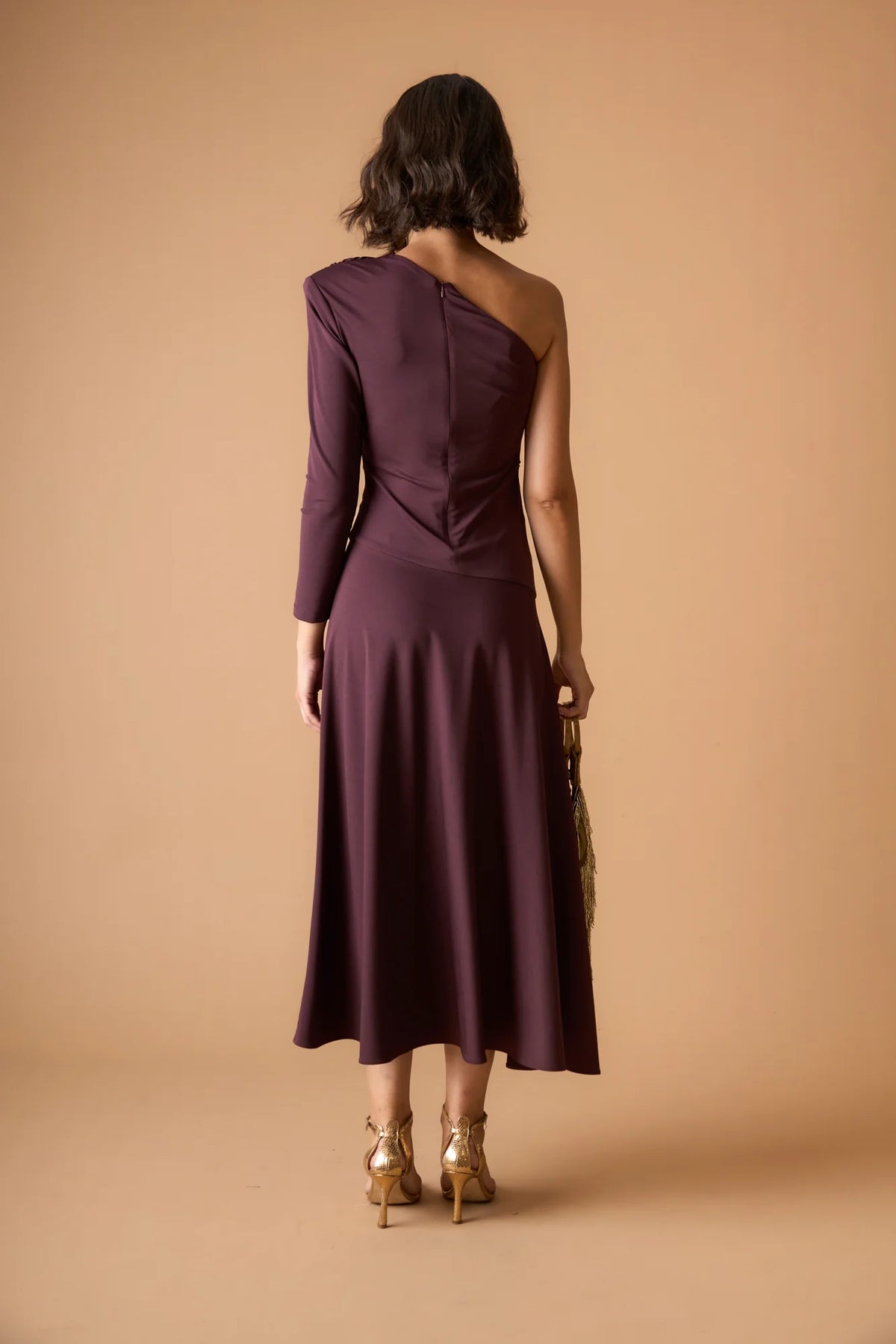 TARIAN MAROON DRESS