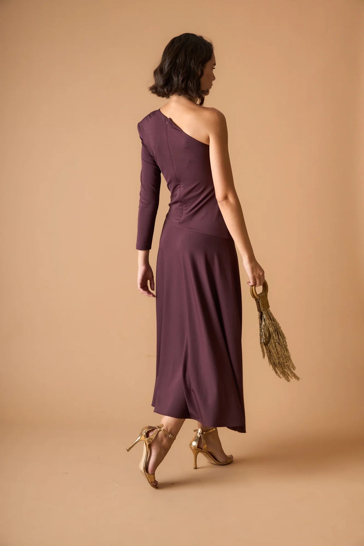 TARIAN MAROON DRESS
