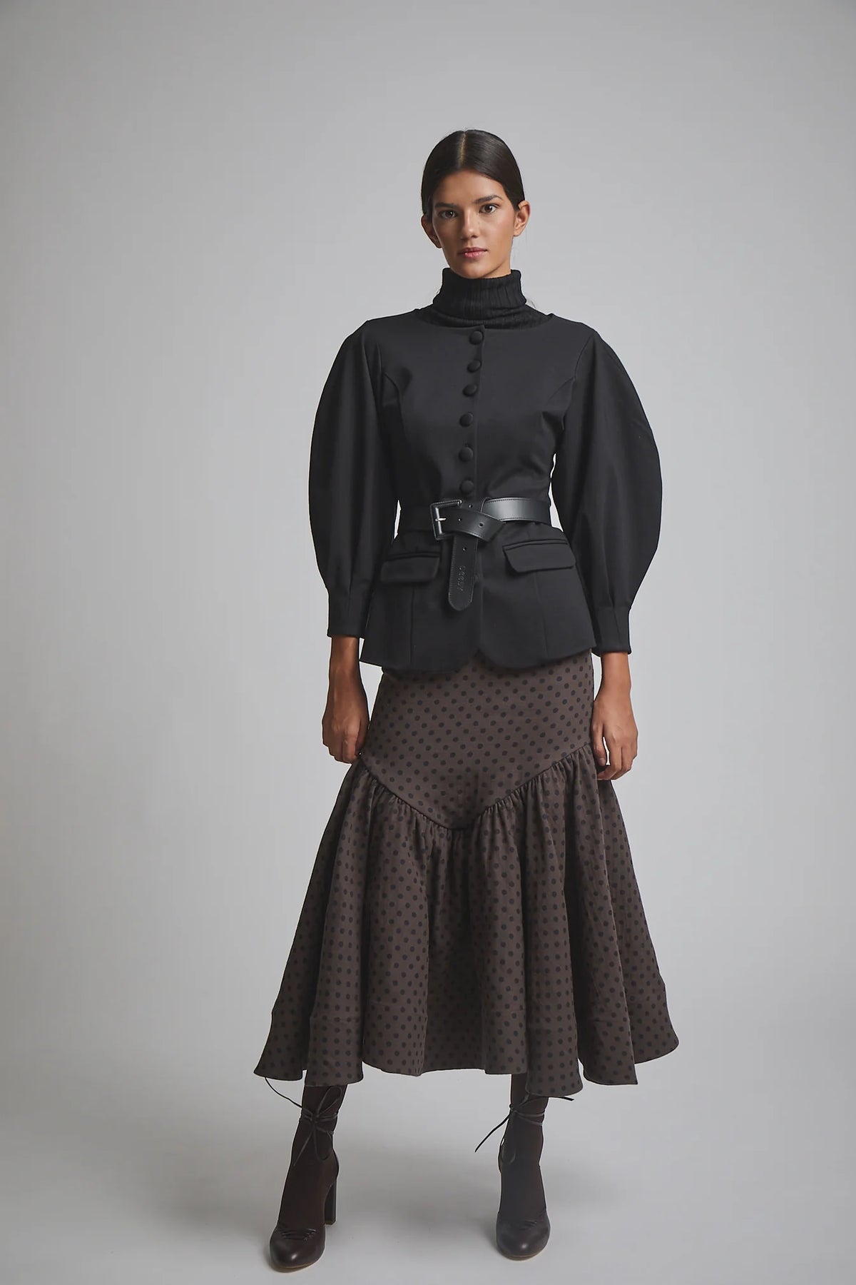 FALDA SEÑORITA MARRON