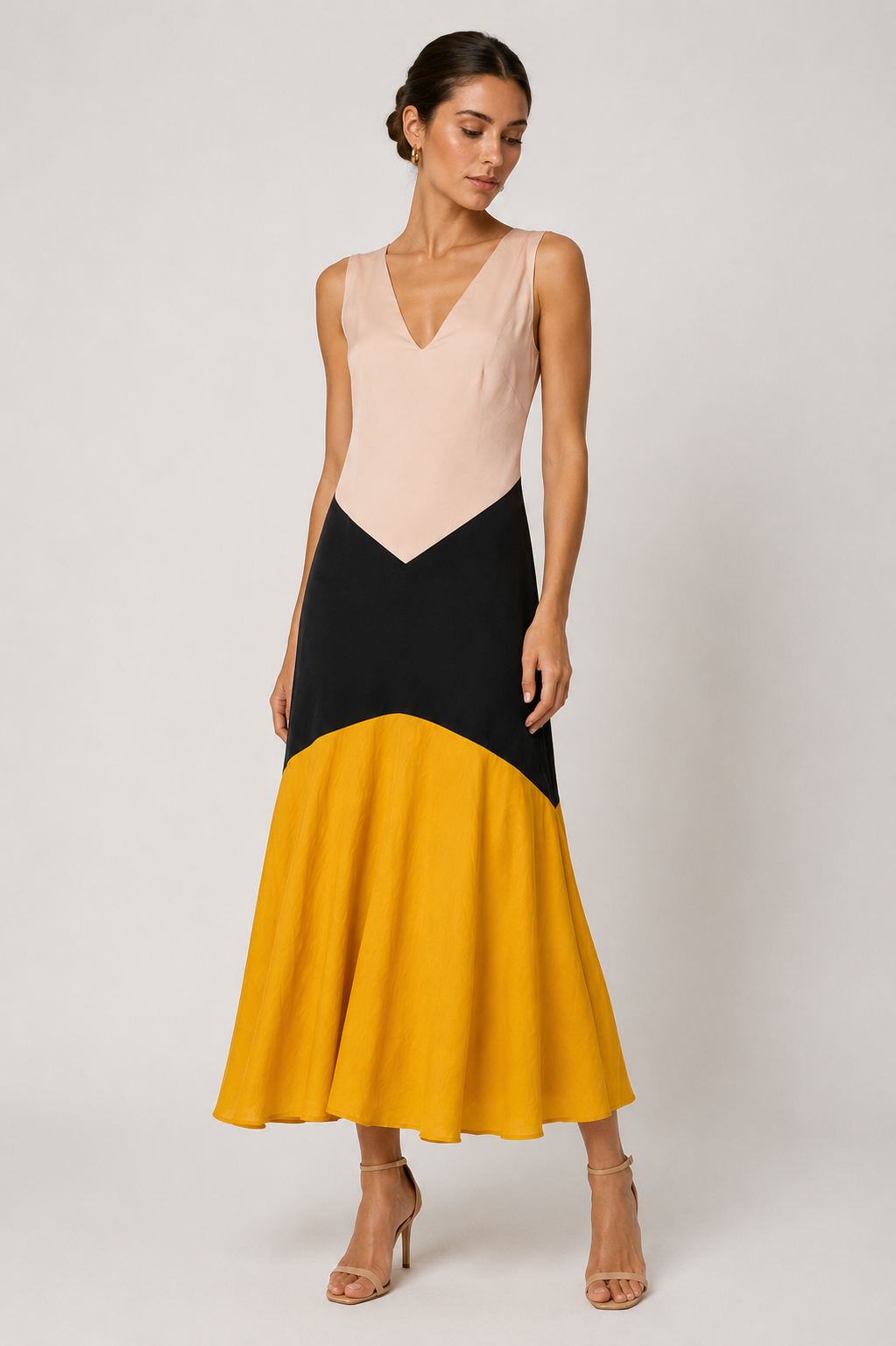 VESTIDO CLITIA MOSTAZA