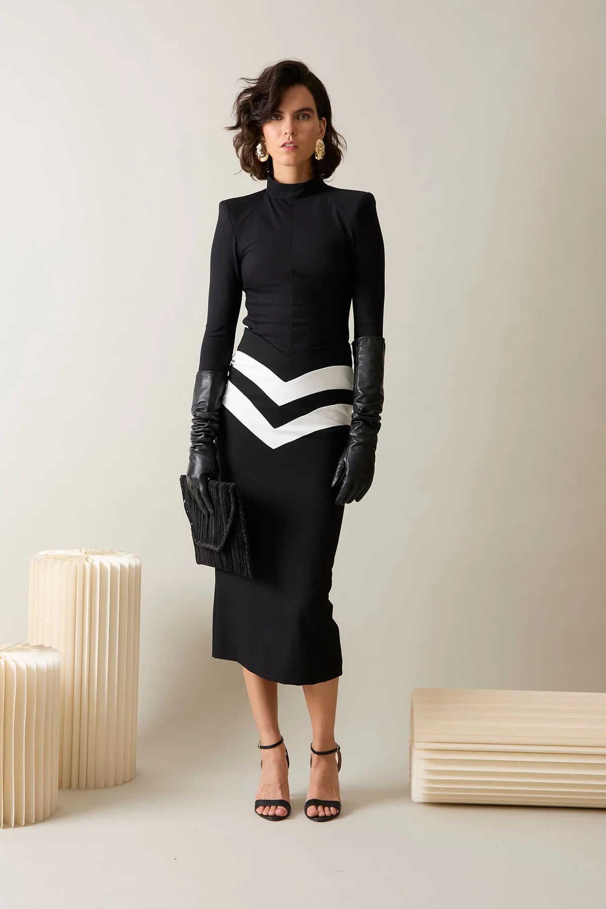 FALDA ANDY NEGRO/BLANCO