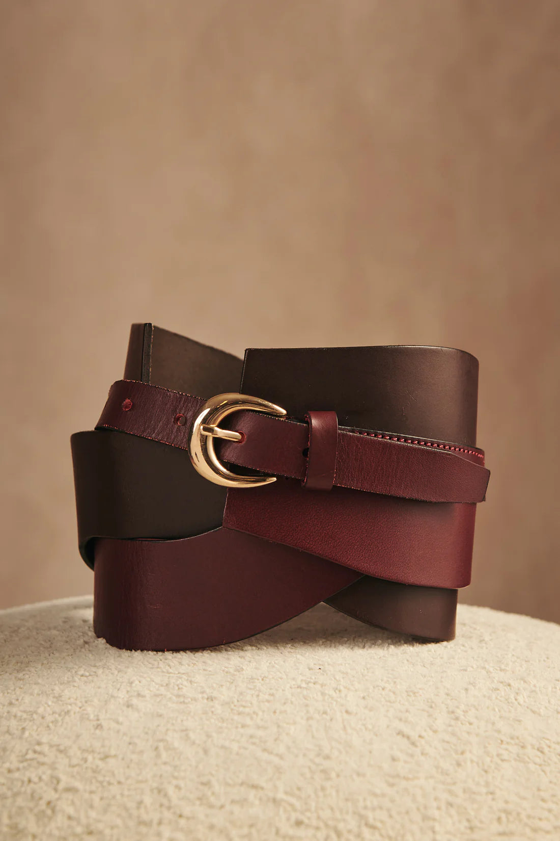 CINTURON TRIBECA BURDEOS