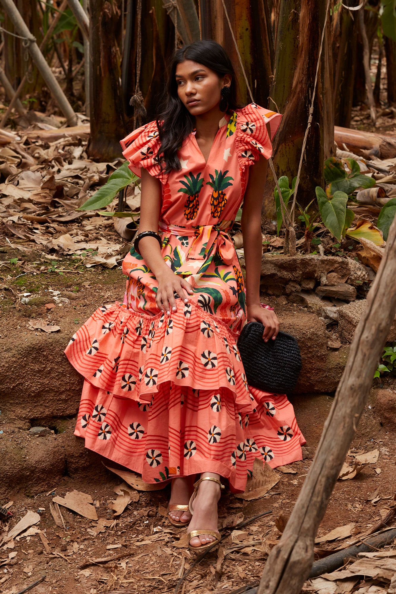 VESTIDO TROPICO SALMON