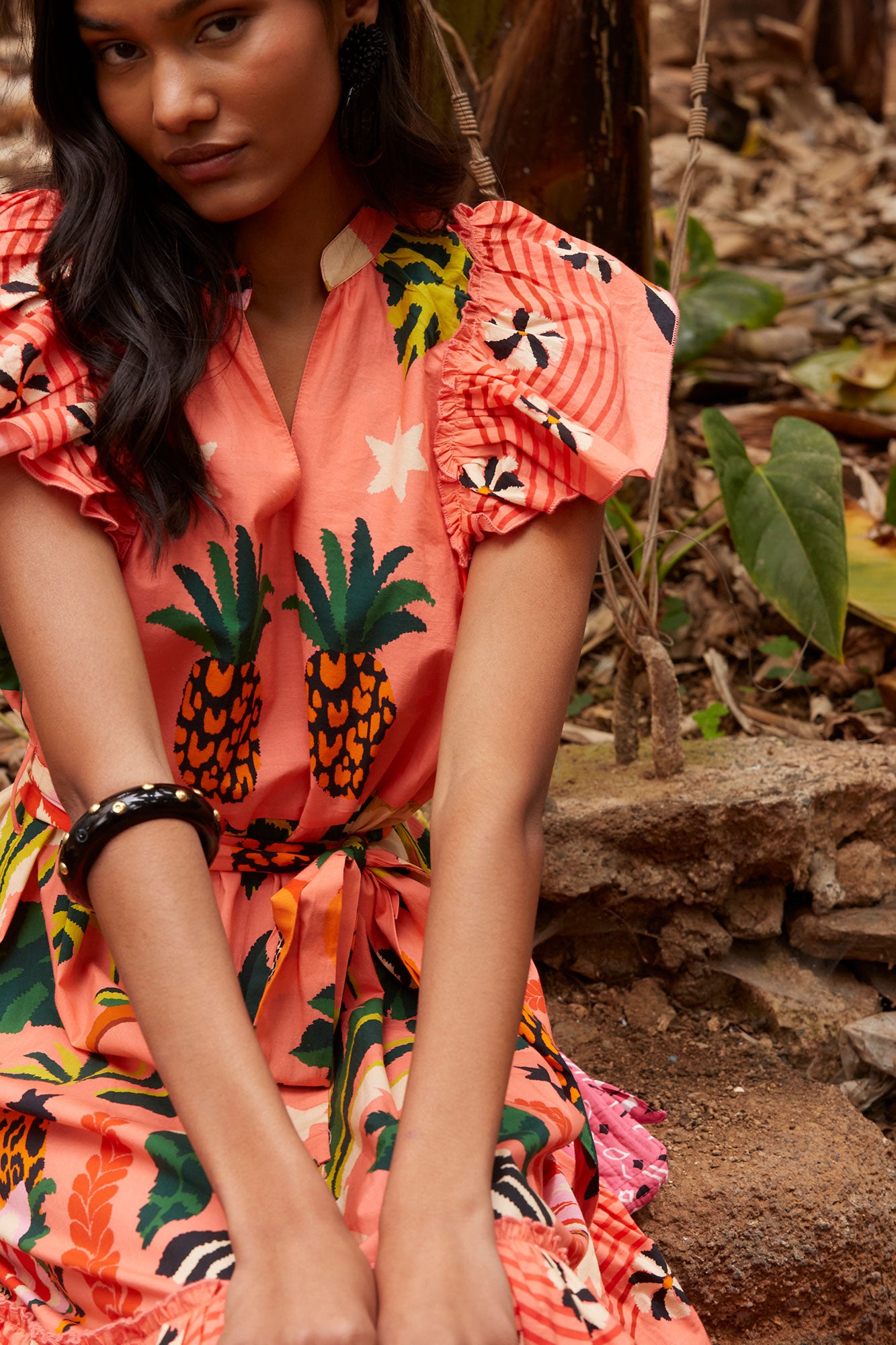 VESTIDO TROPICO SALMON