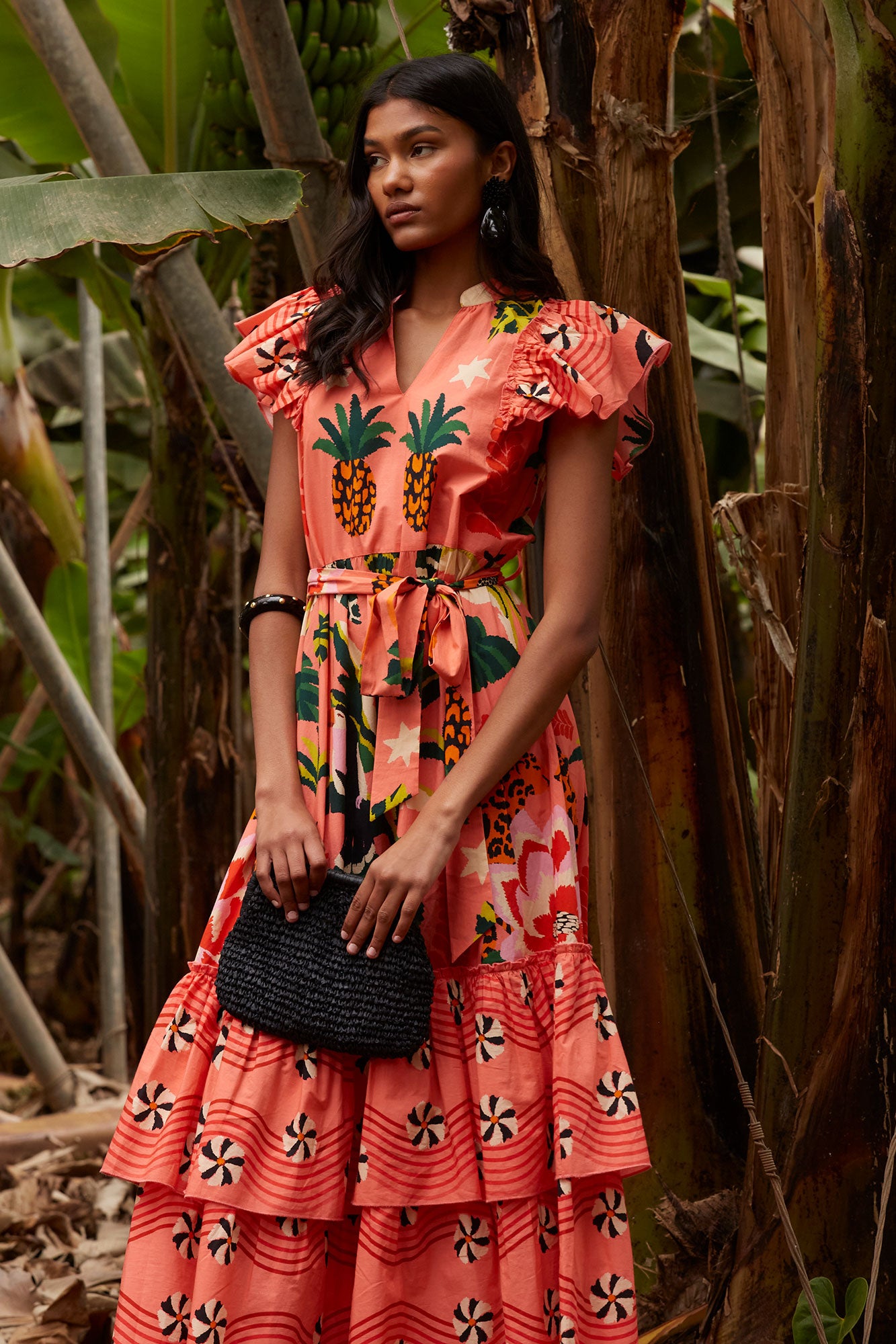 VESTIDO TROPICO SALMON