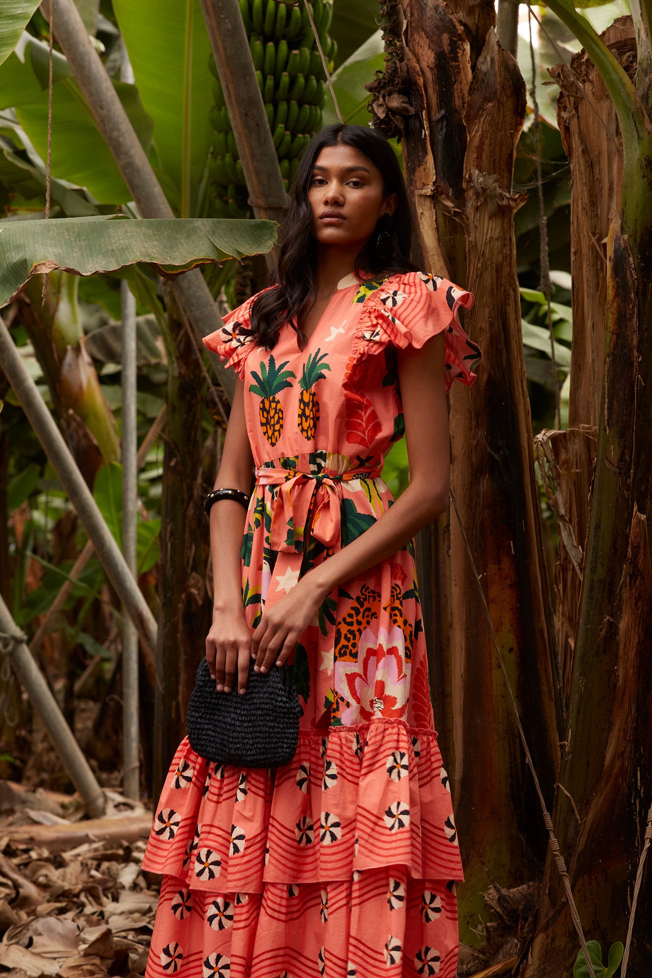 VESTIDO TROPICO SALMON