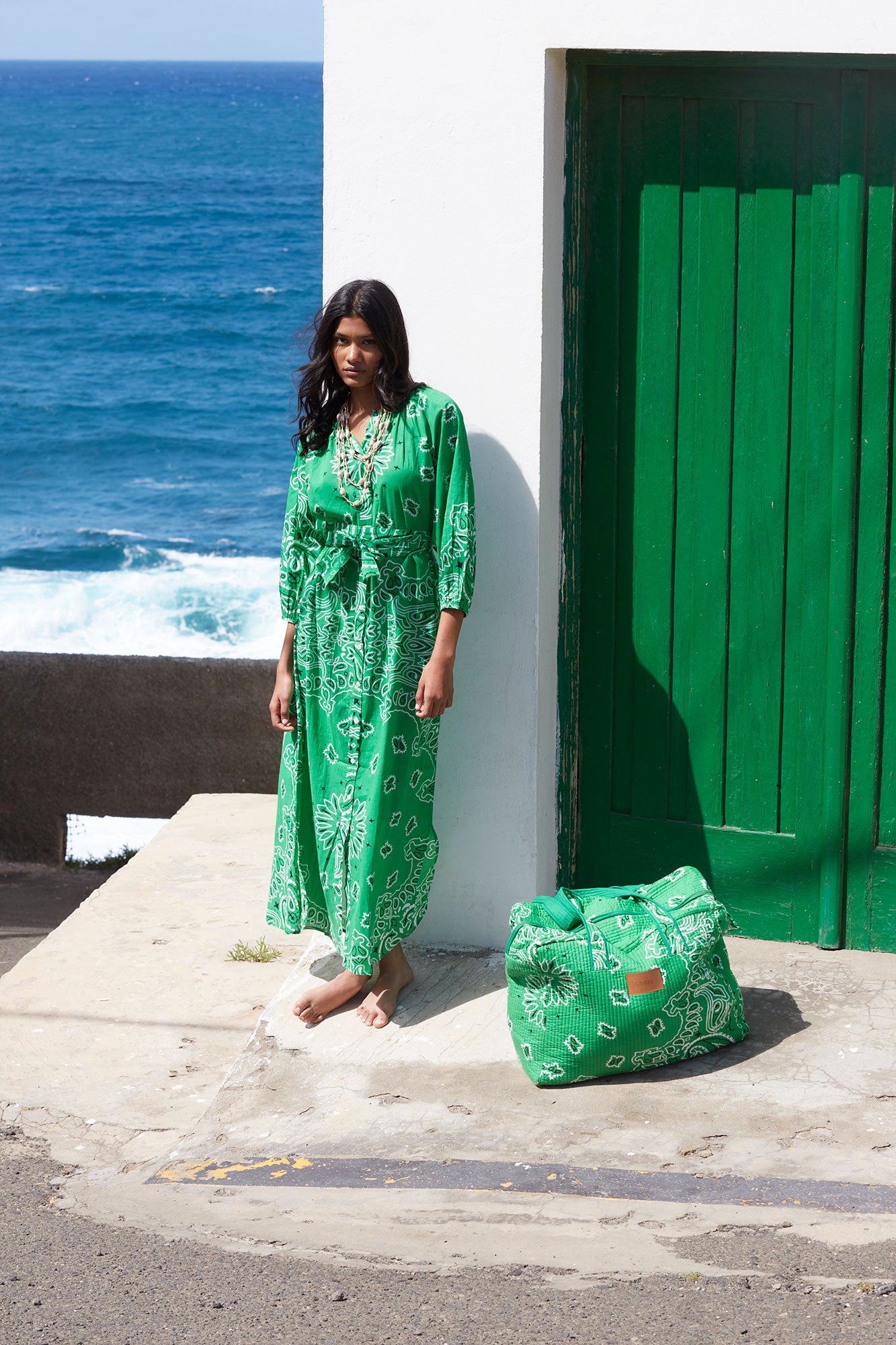VESTIDO BANDANA  VERDE