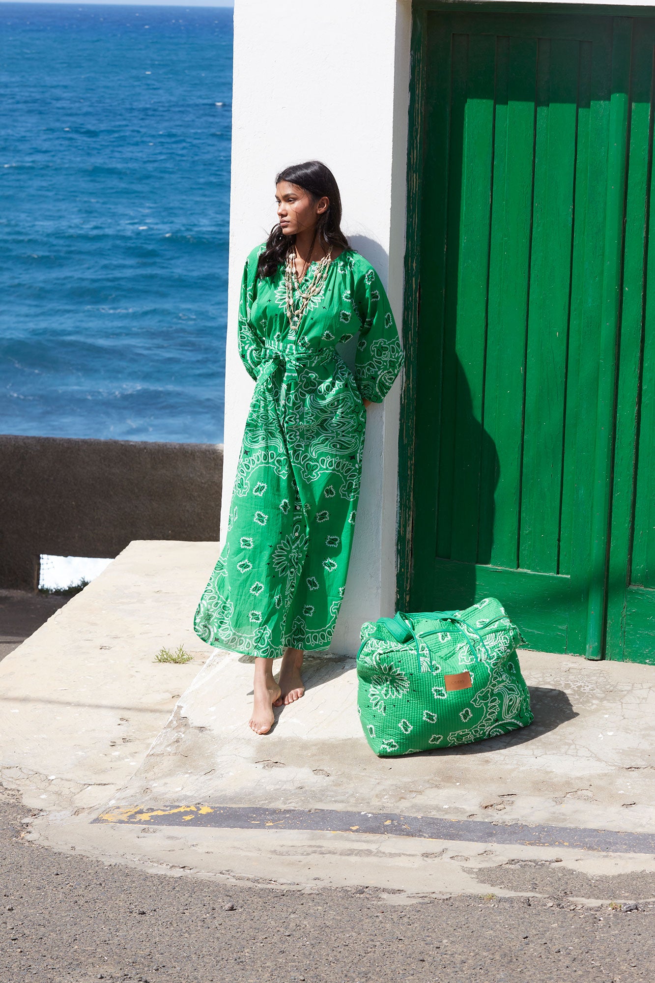 VESTIDO BANDANA  VERDE