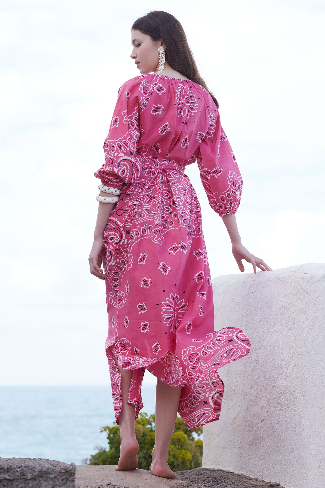 ROBE BANDANA ROSE