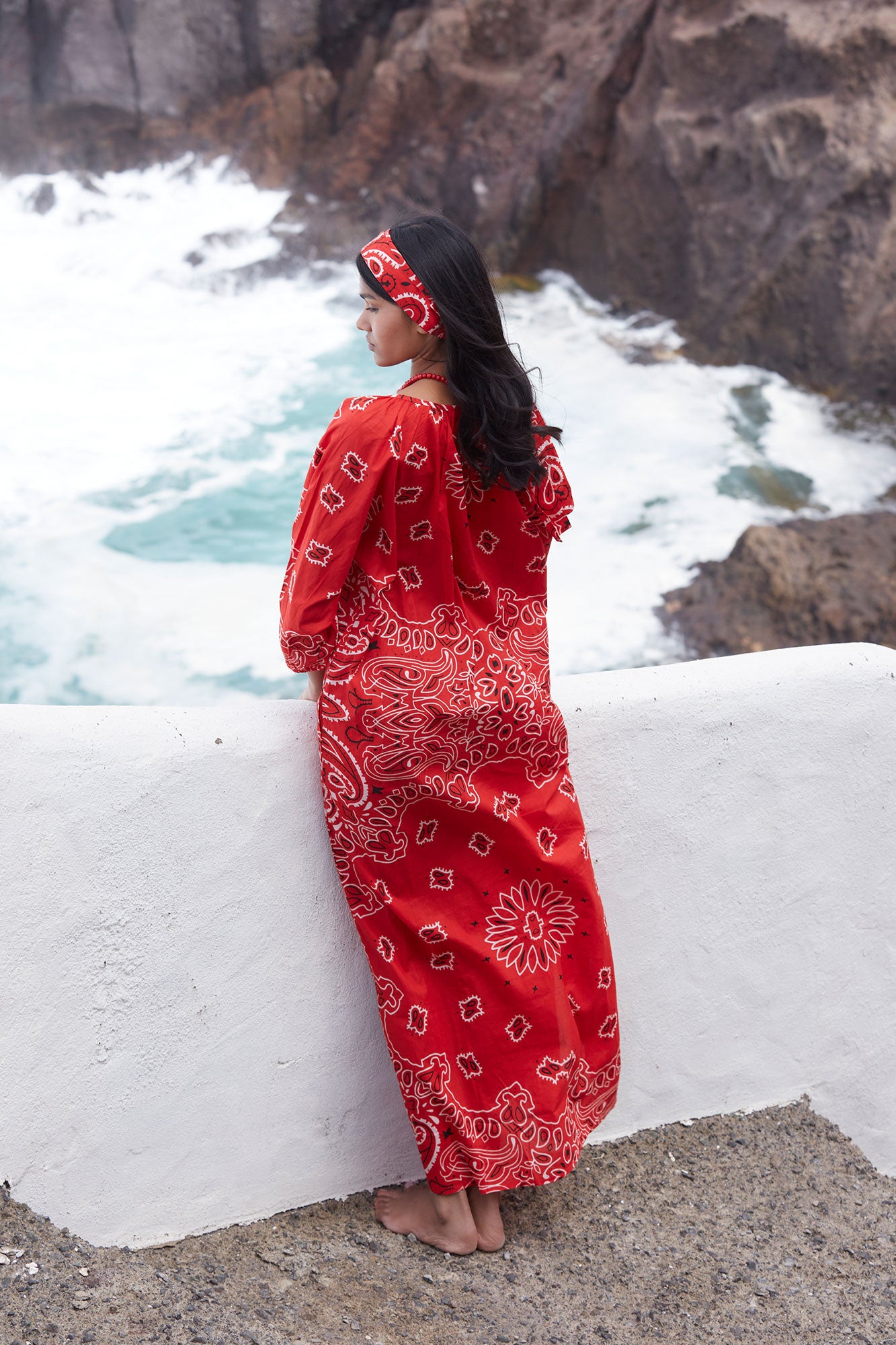 VESTIDO BANDANA  ROJO