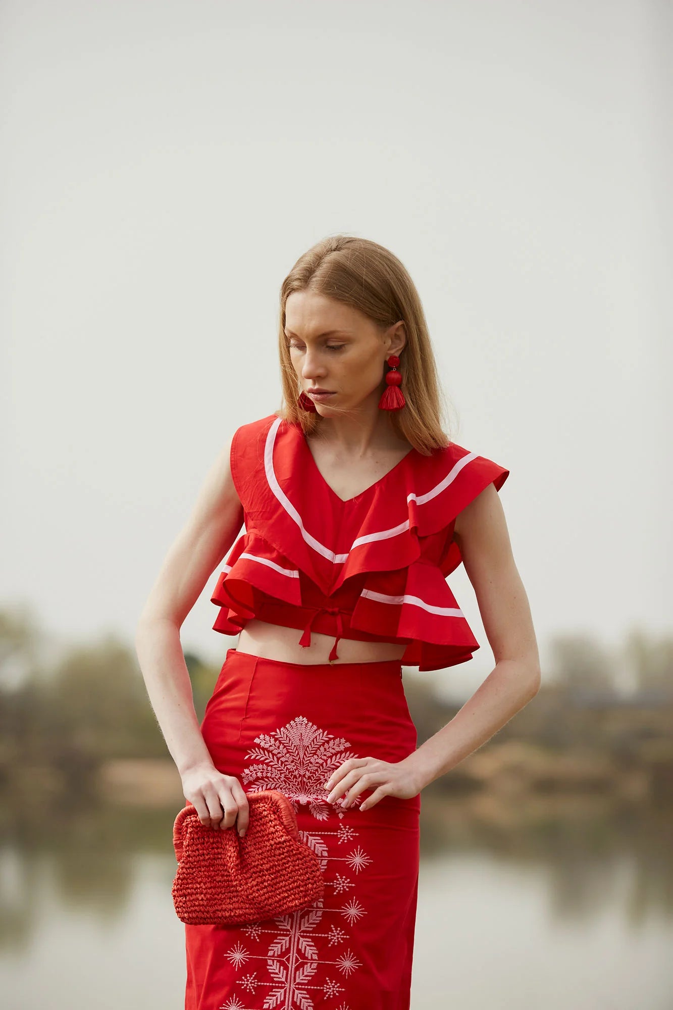 ENSEMBLE ROUGE MALDIVAS