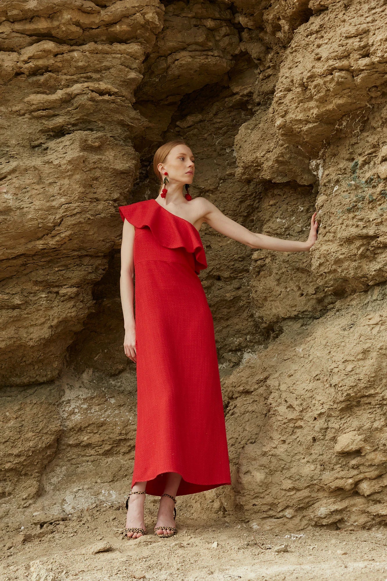 VESTIDO TIRSA ROJO