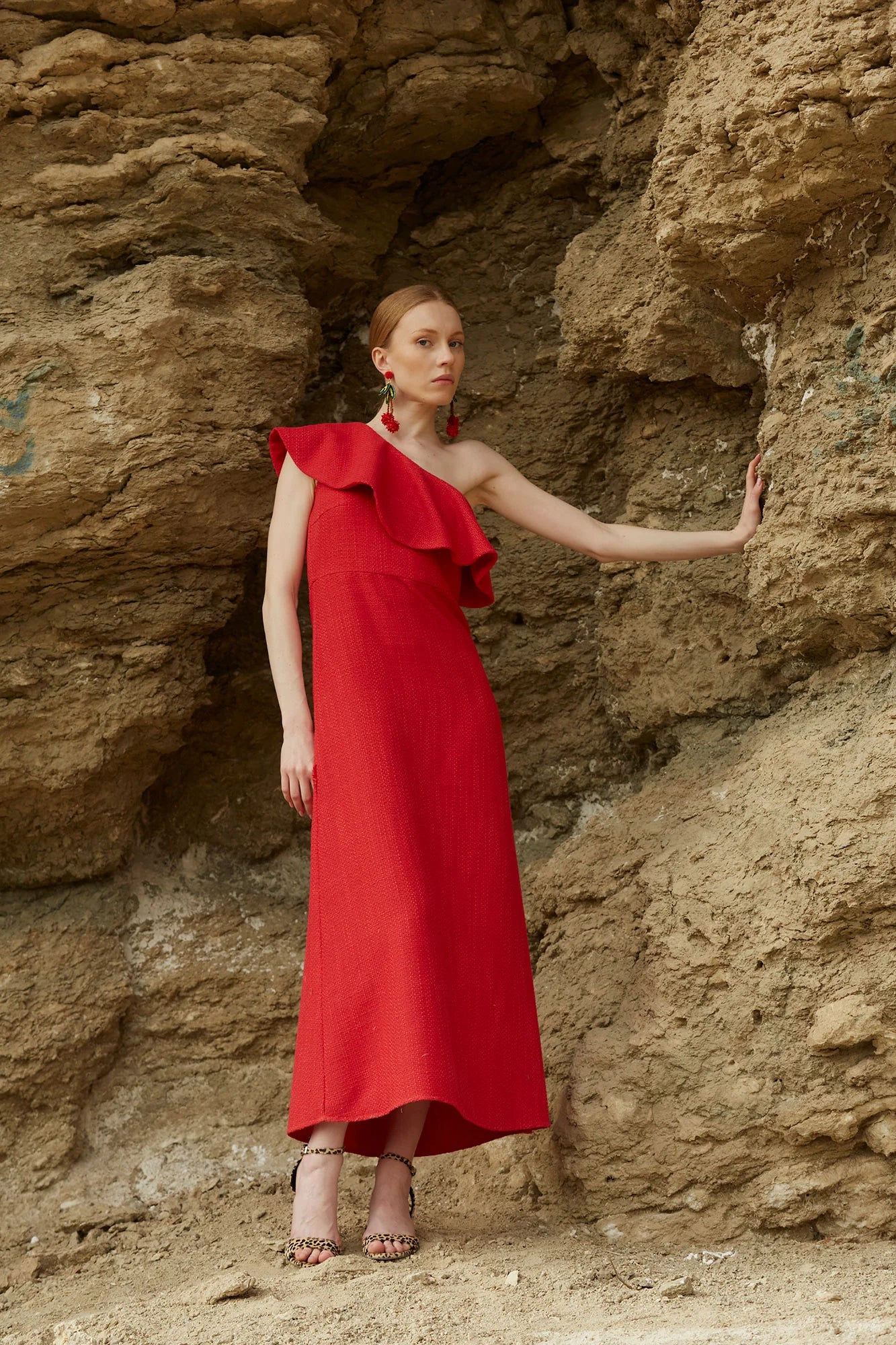 VESTIDO TIRSA ROJO