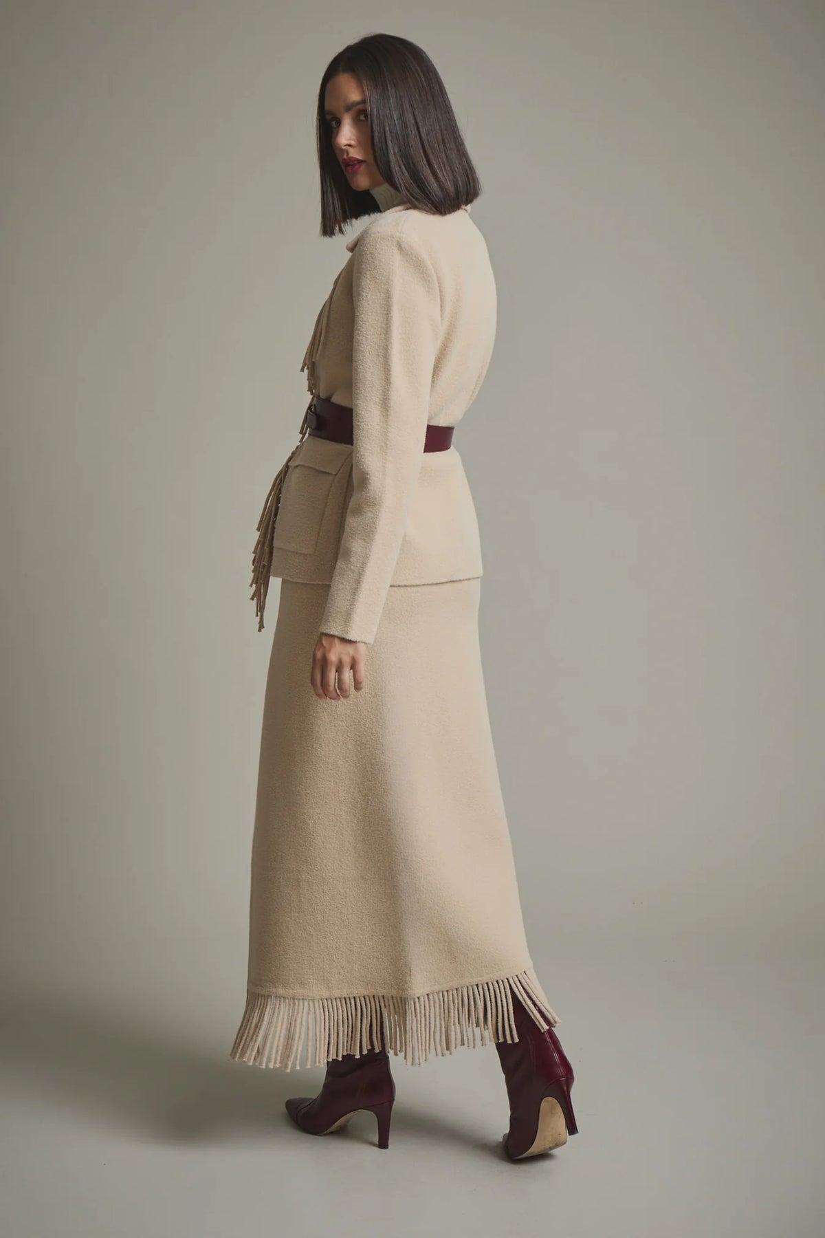 MARIETA BEIGE SKIRT