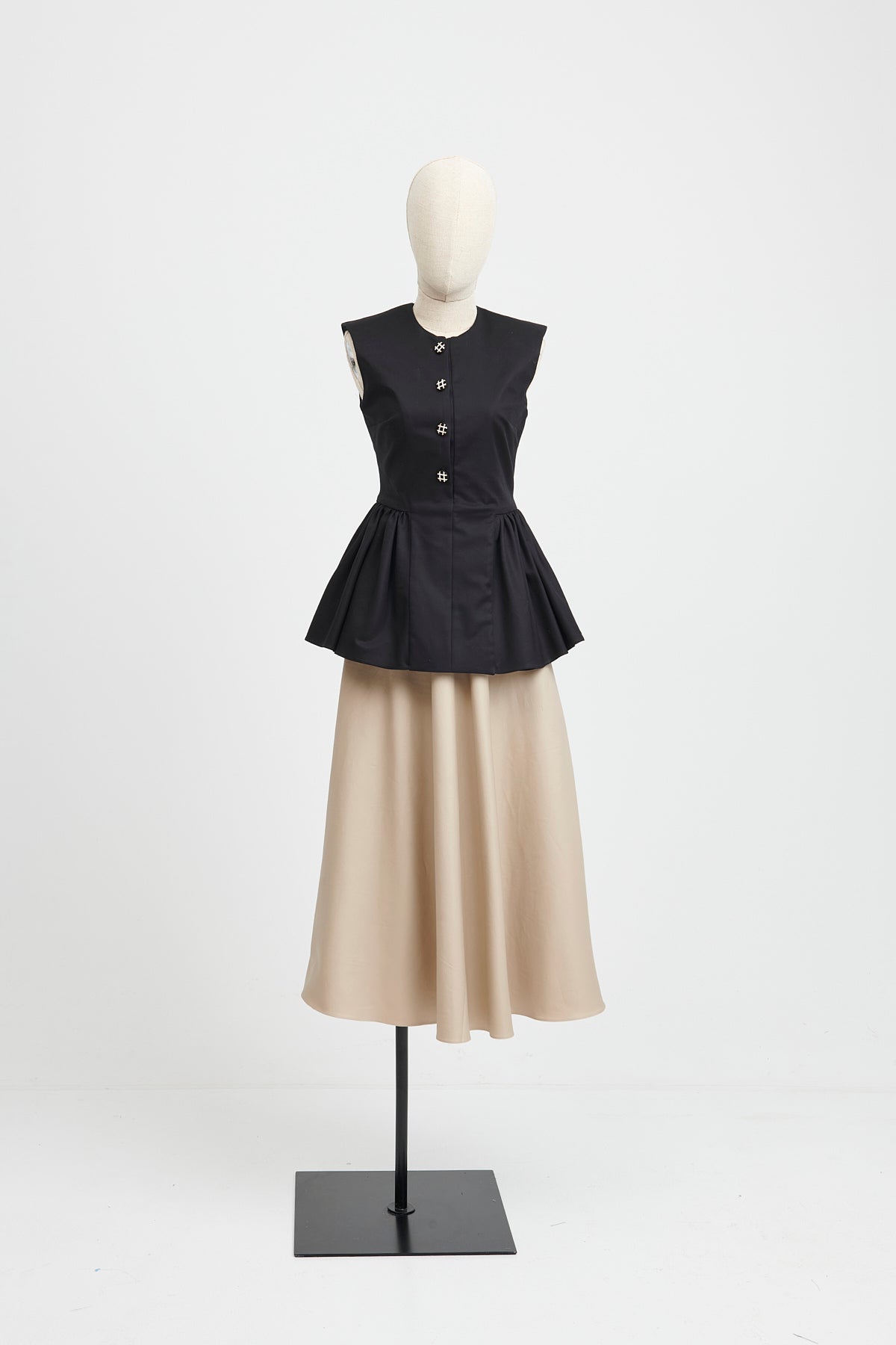 VESTIDO ASTRID NEGRO/CAMEL